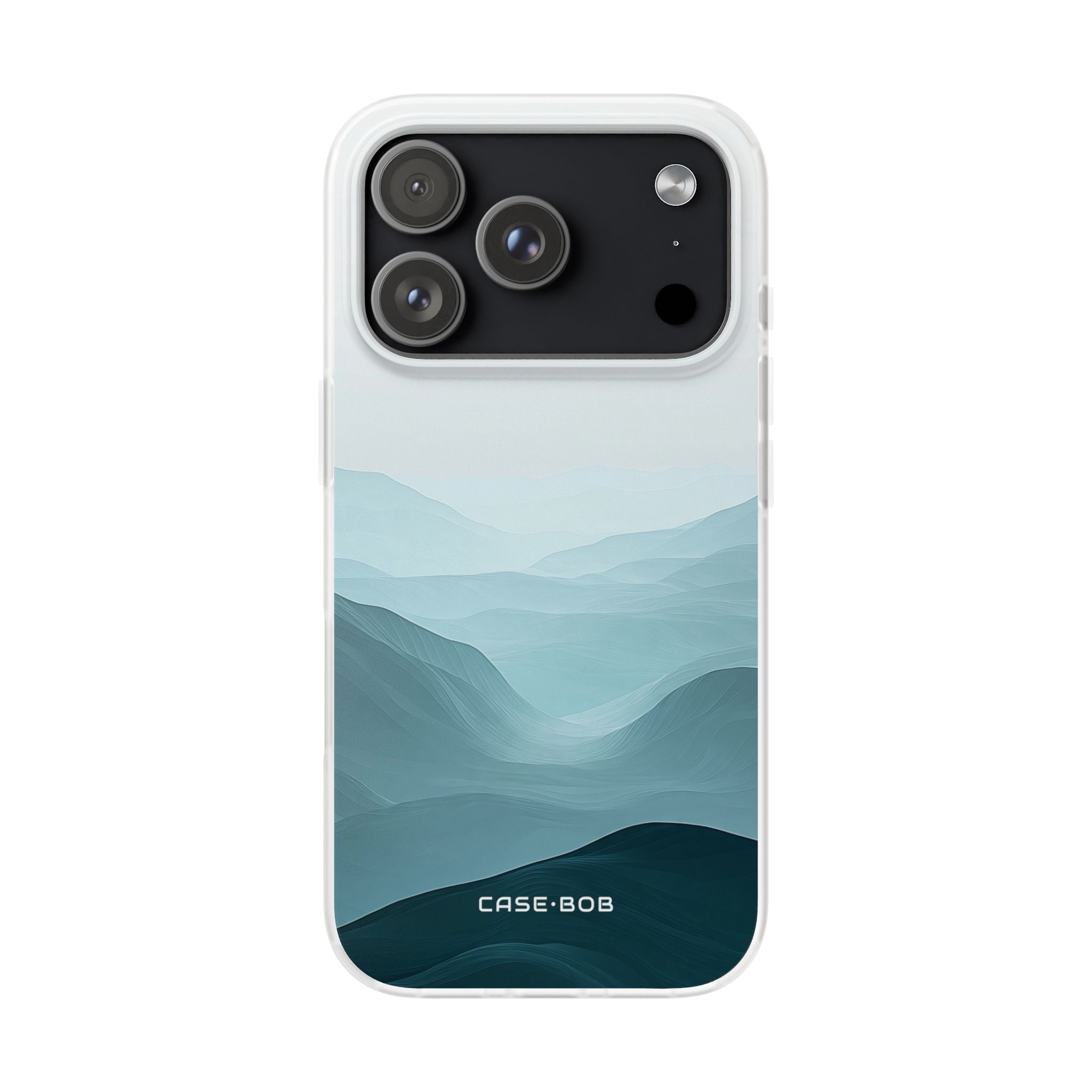 Teal Mist Mountains iPhone 17 Pro Case - Soft
