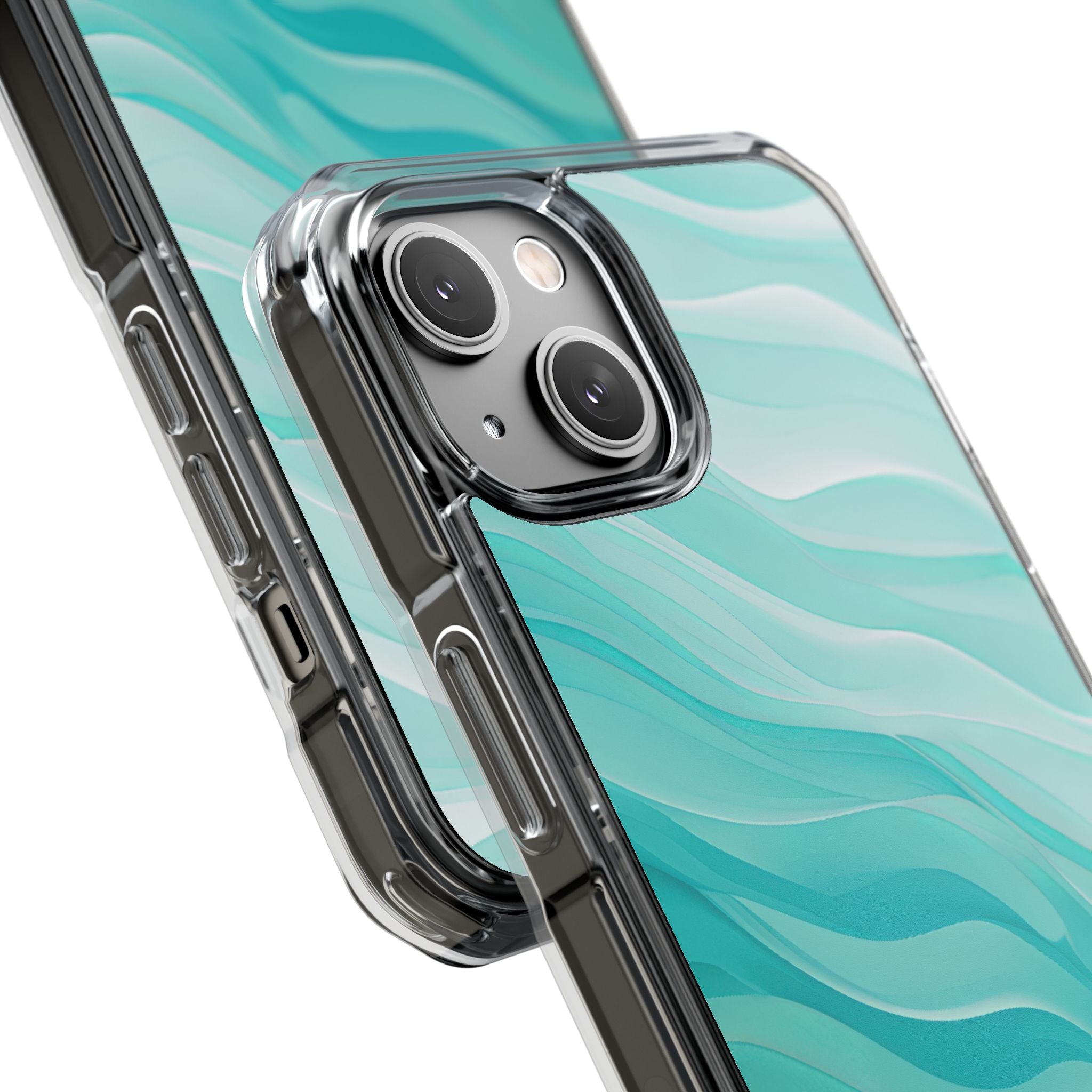 Soothing Aqua Waves iPhone 14 - Impact Clear+