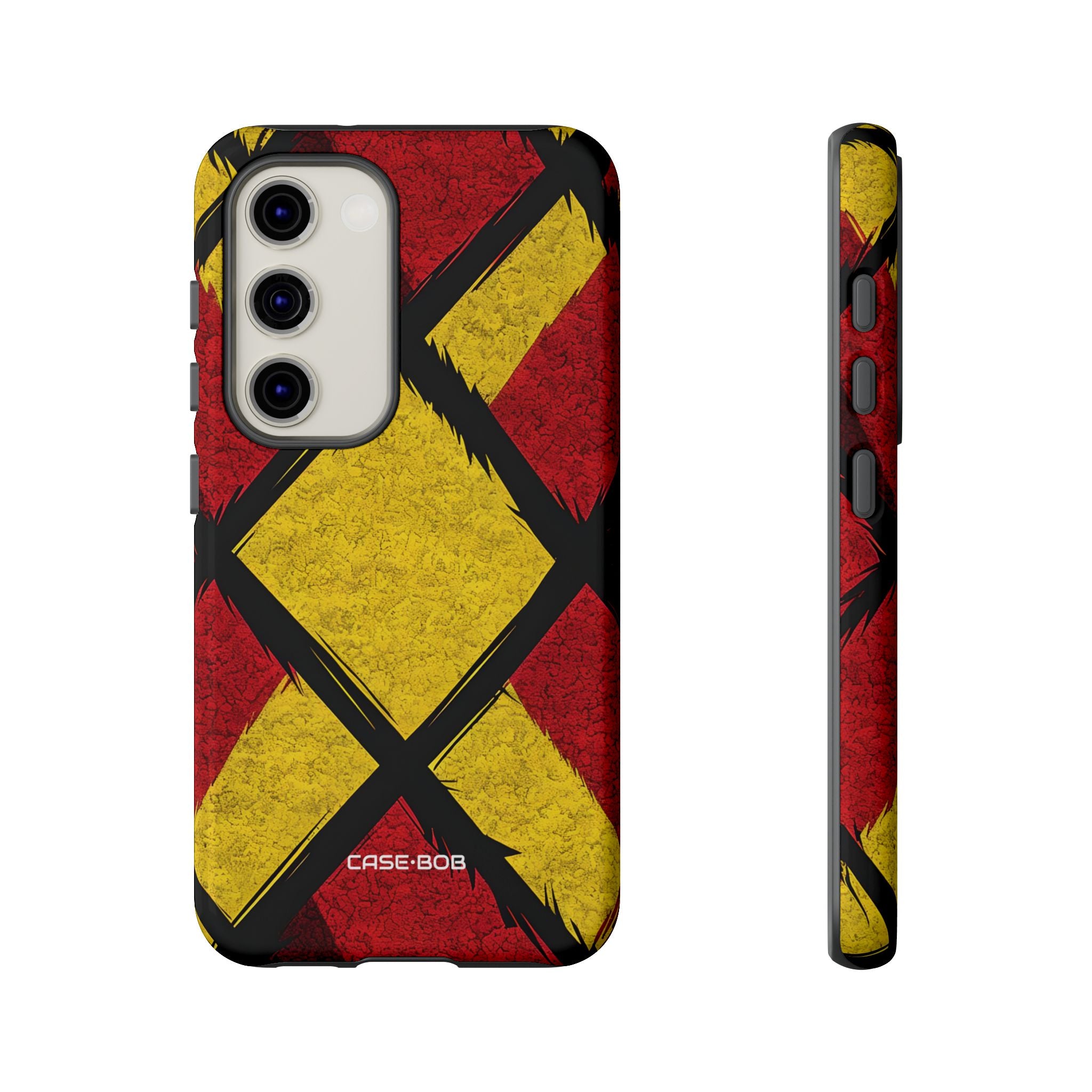 Vibrant Geometric Diamonds Samsung S23 Case • Tough