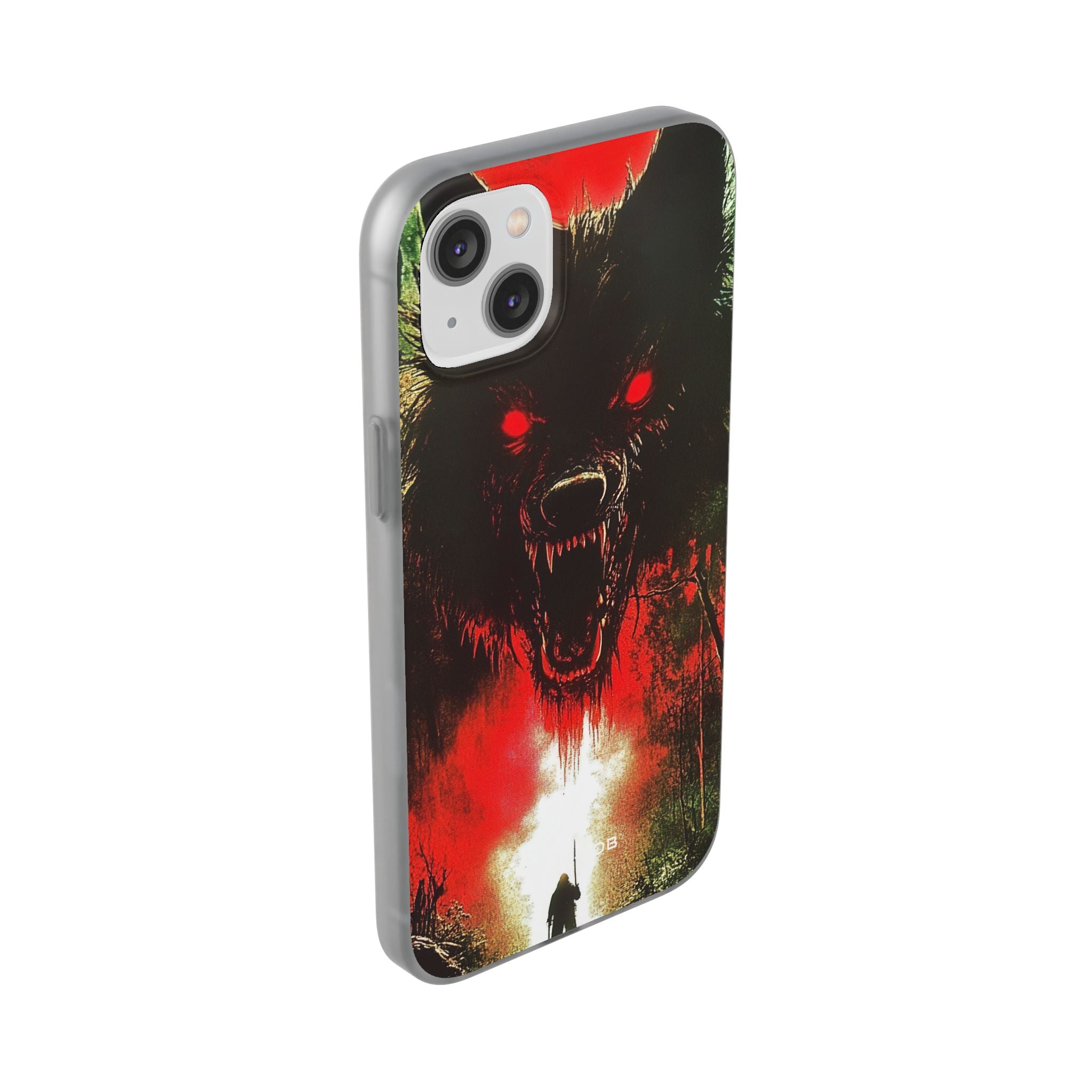 Crimson Wolf iPhone 14 Plus Case - Soft