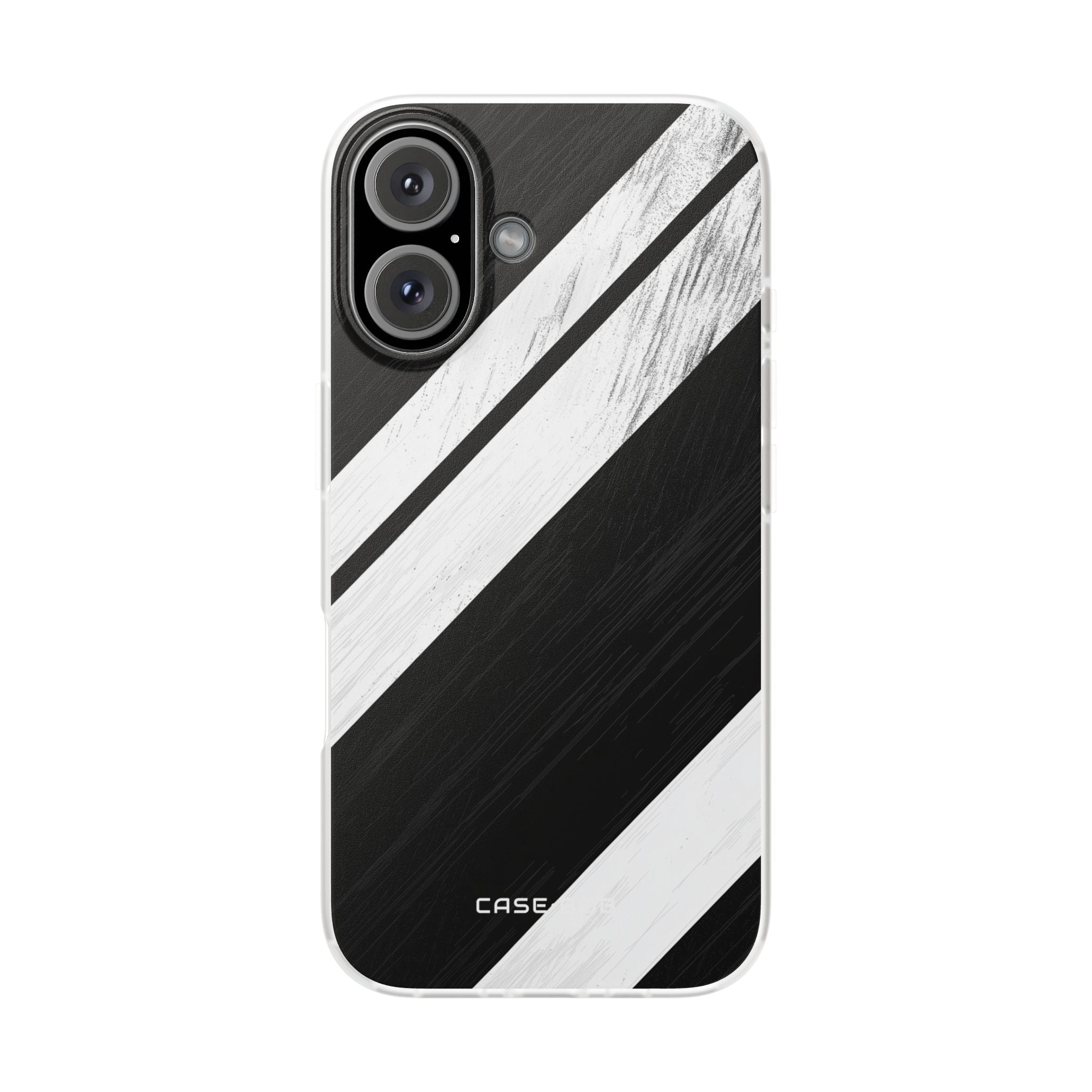Distressed Stripe Motion iPhone 16 Case - Soft