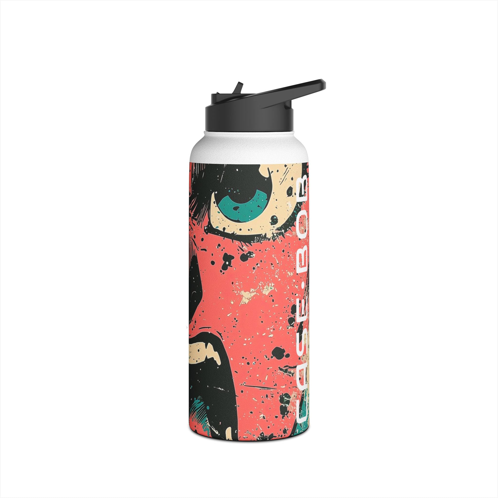 Shouting Face Burst - Stainless Steel Water Bottle