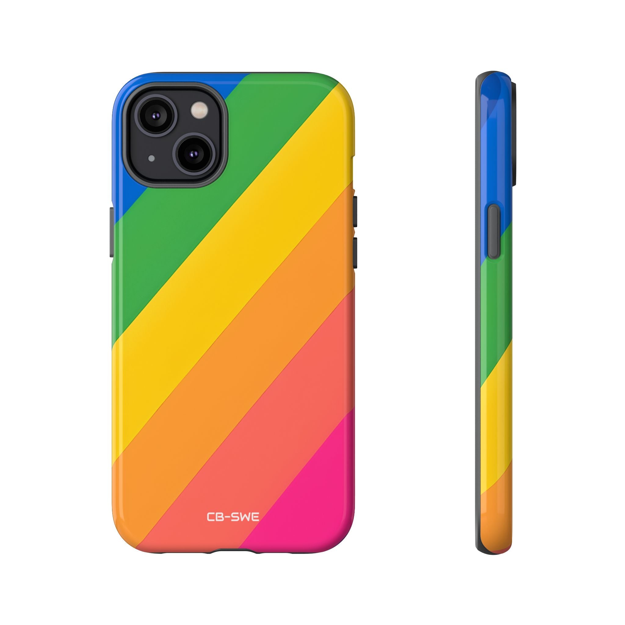 Vibrant Geometric Spectrum - iPhone Case