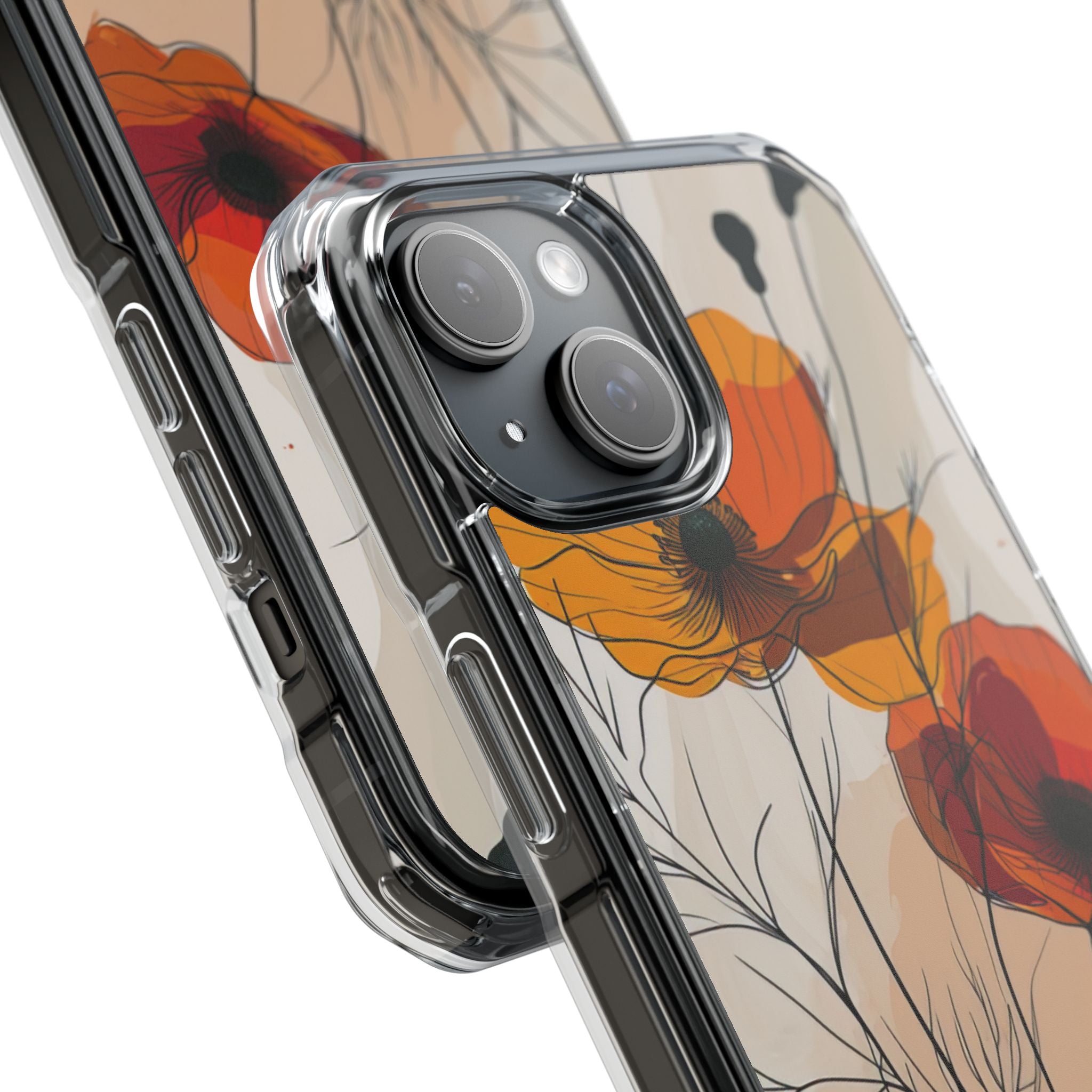 Golden Bloom Dance iPhone 15 - Impact Clear+