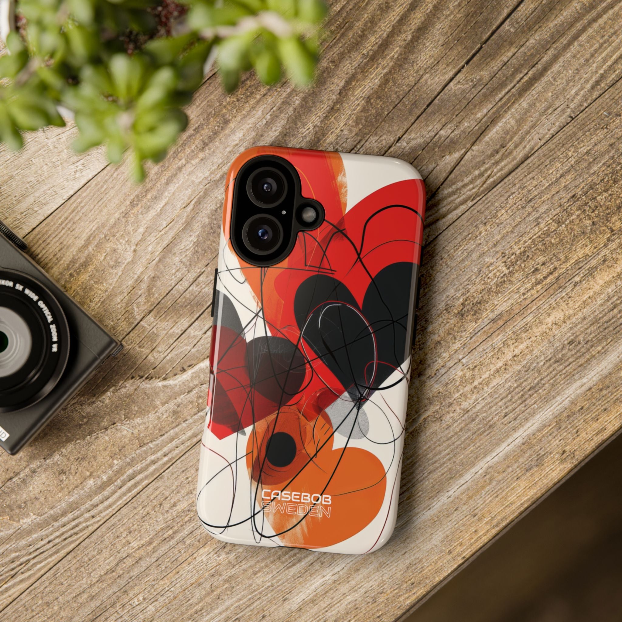 Crimson Motion Flow iPhone 16 - Tough