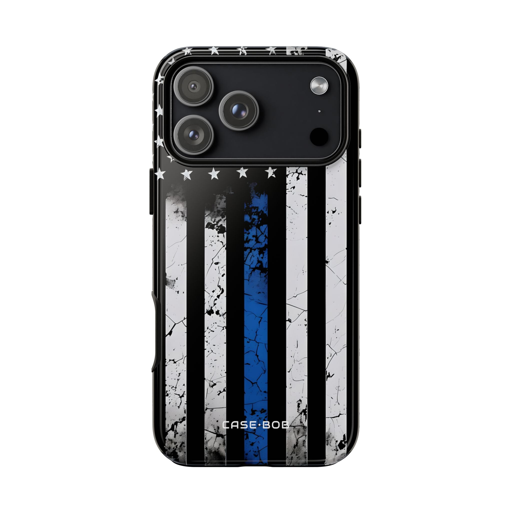 Blue Stripe Flag iPhone 17 Pro Max Case - Tough