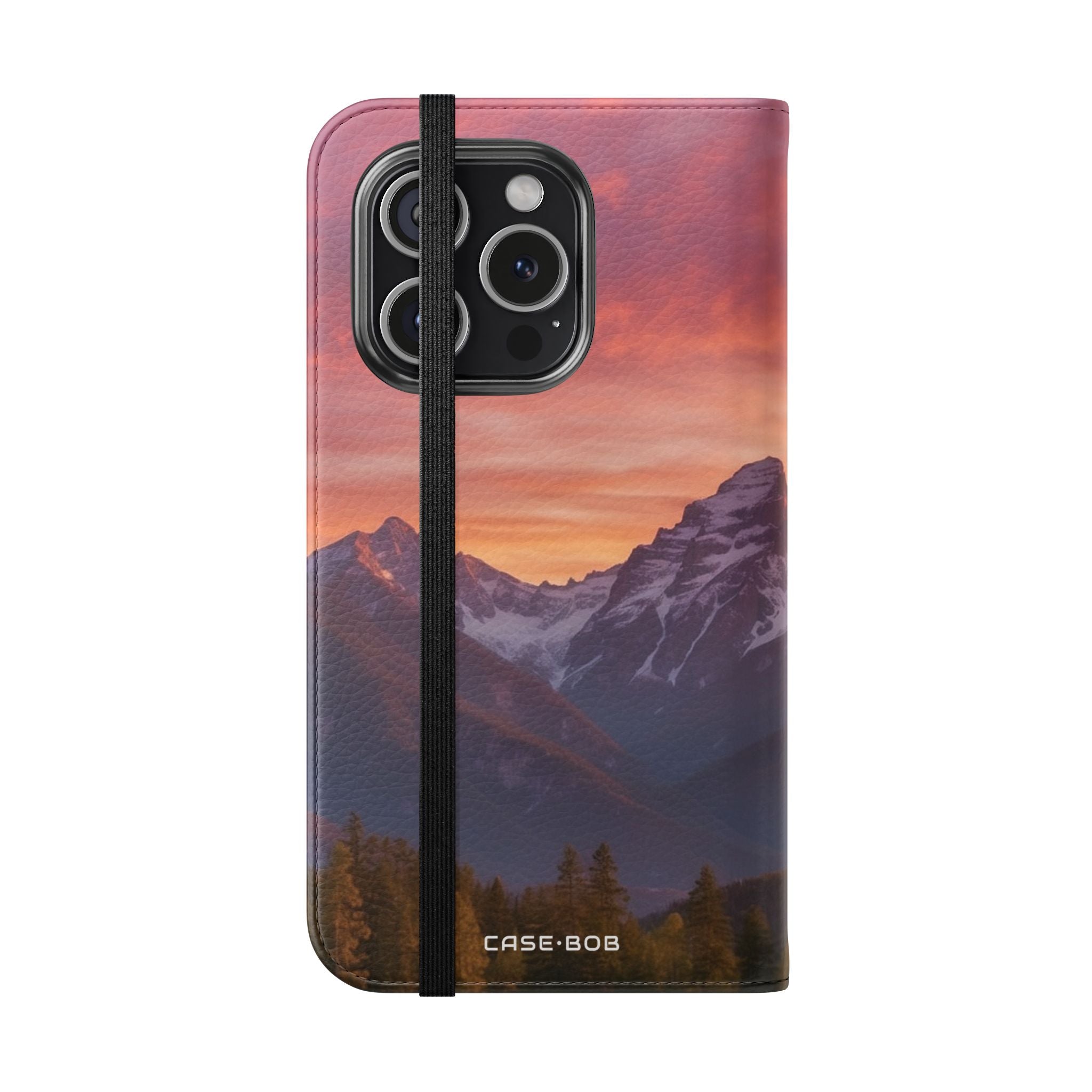 Mountain Bloom Twilight - iPhone 15 Pro Case - Wallet