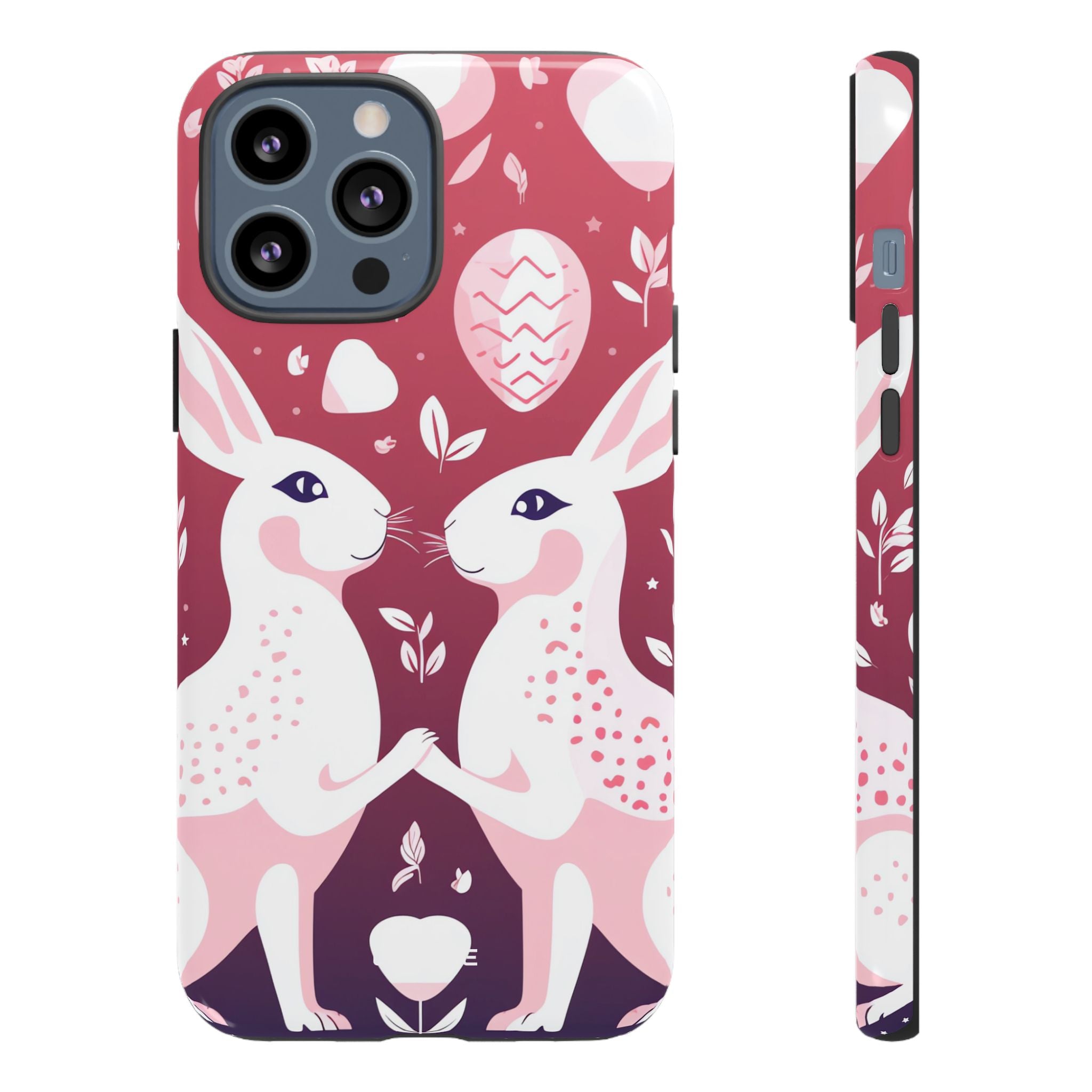 Rabbits Share Joy - iPhone Case