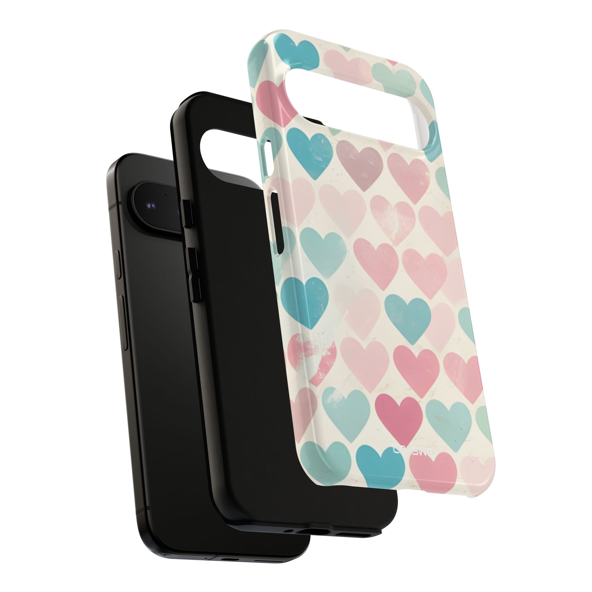 Retro Hearts Symmetry - Google Pixel Case