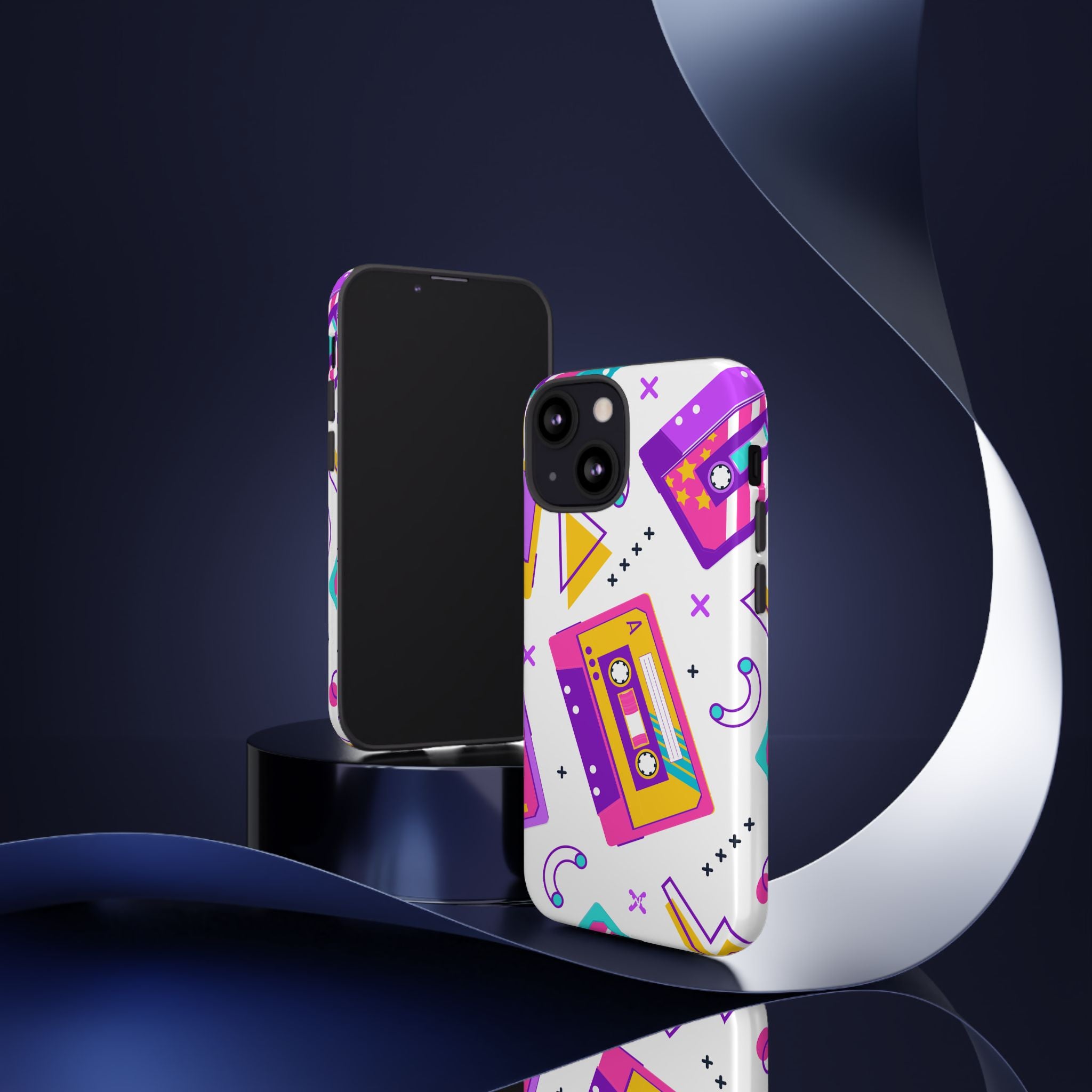 Retro Cassette Chaos - iPhone Case