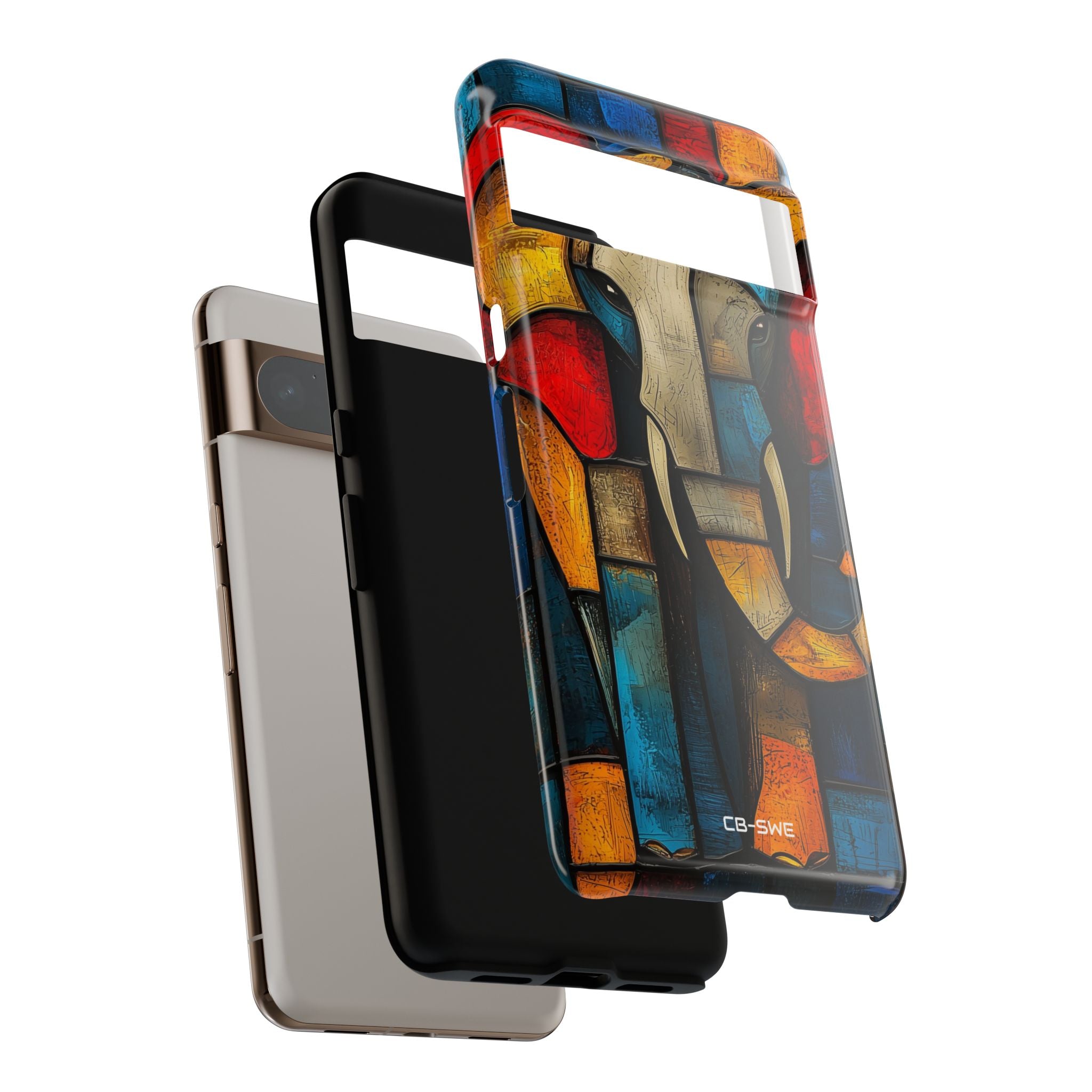 Elephant Shapes Dance - Google Pixel Case