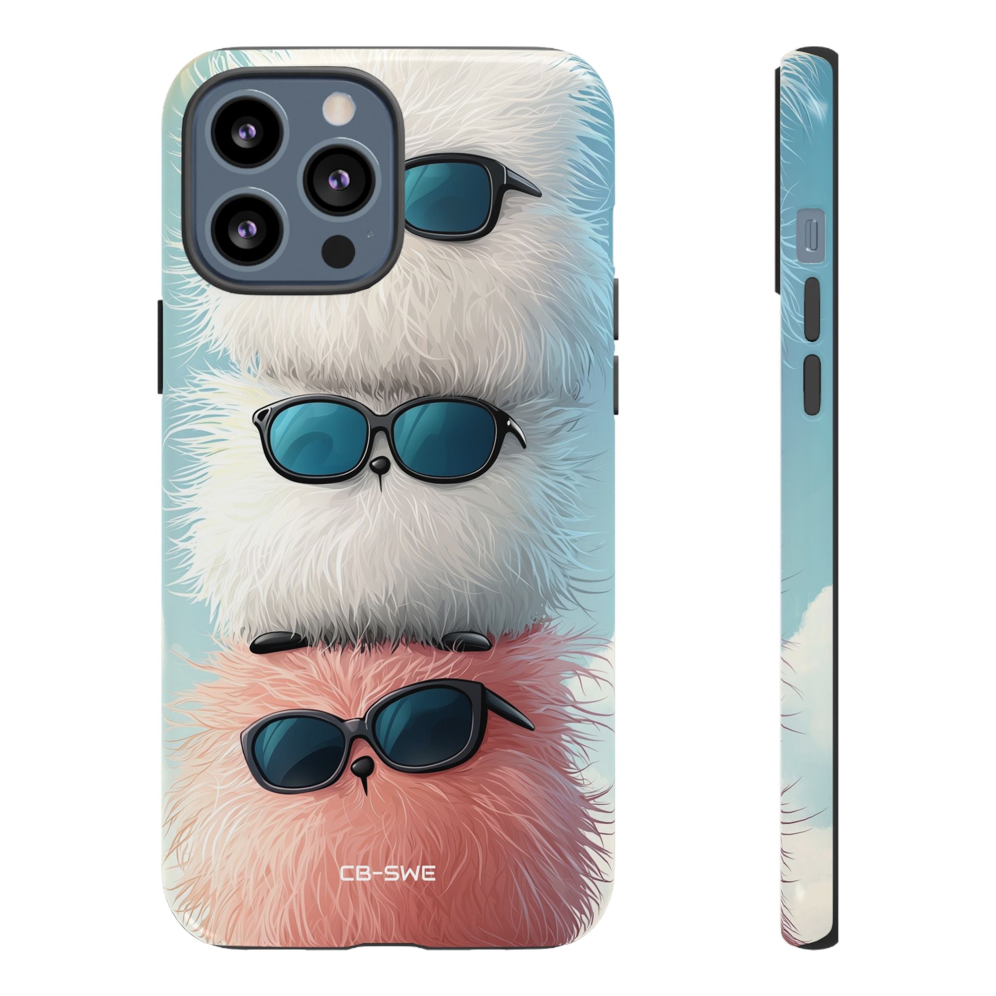 Fluffy Creatures Stack - iPhone Case