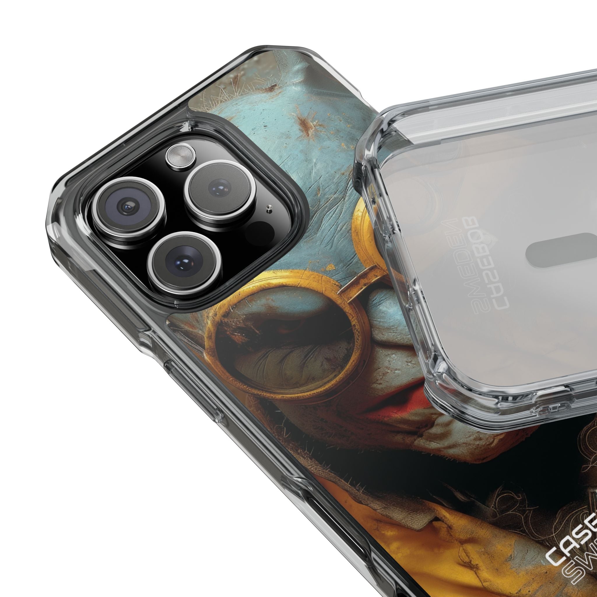 Steampunk Masked Adventurer iPhone 16 - Impact Clear+