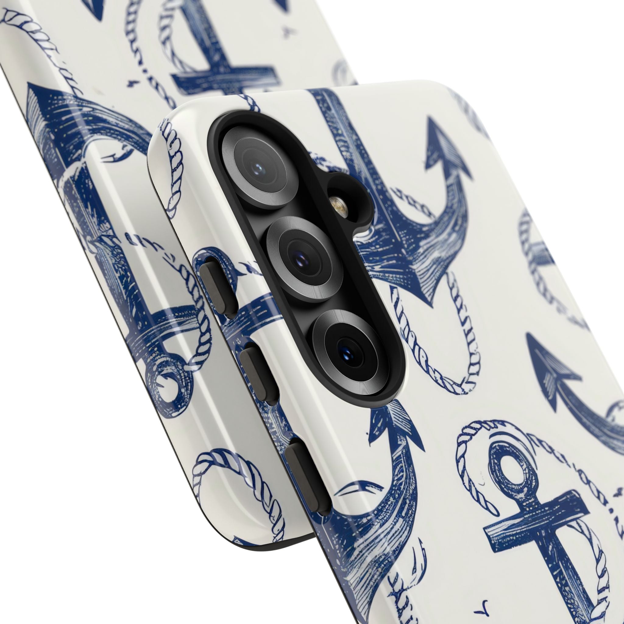 Navy Anchor Tapestry Samsung S25 - Tough