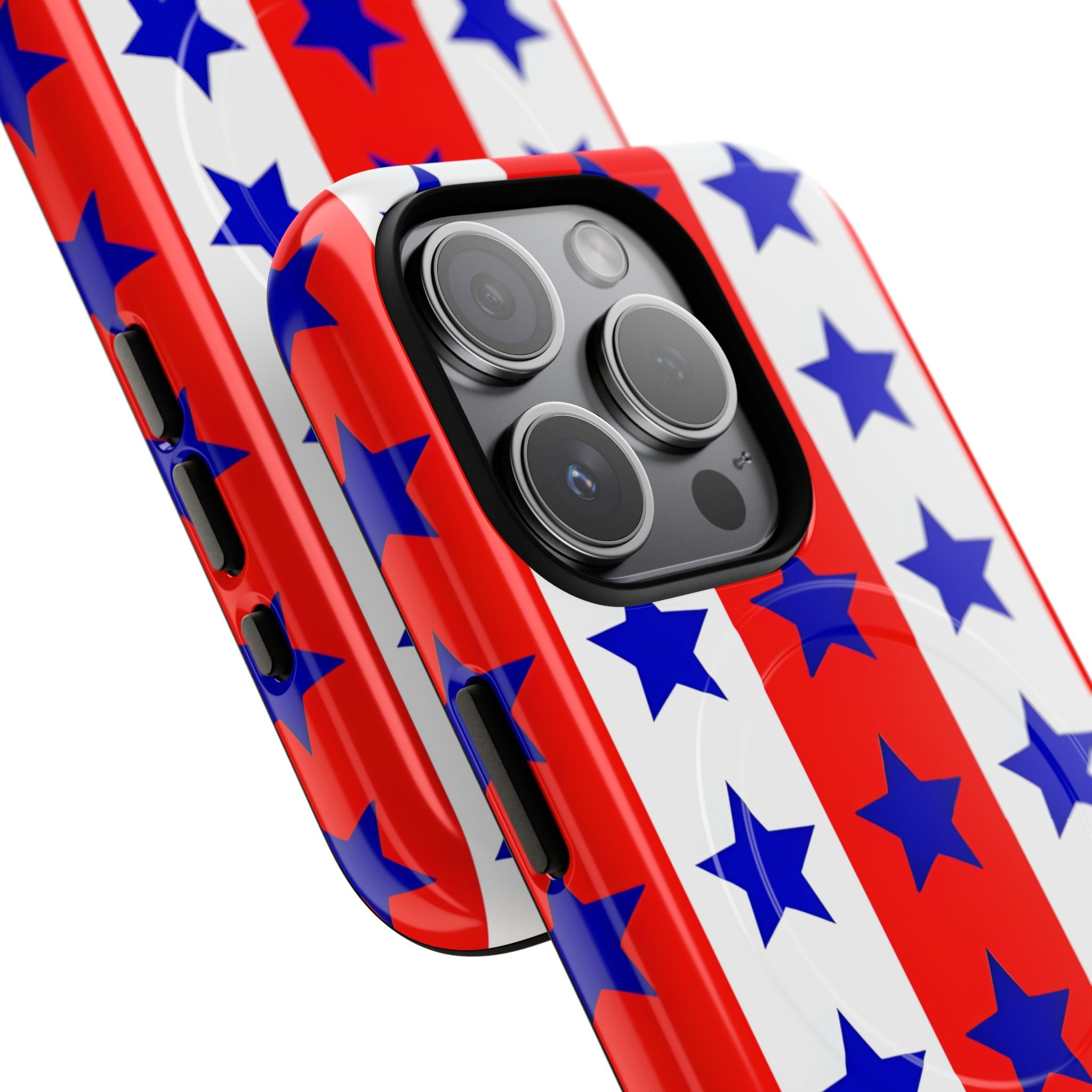 Patriotic American Flag Inspired Seamless iPhone 15 - Tough+