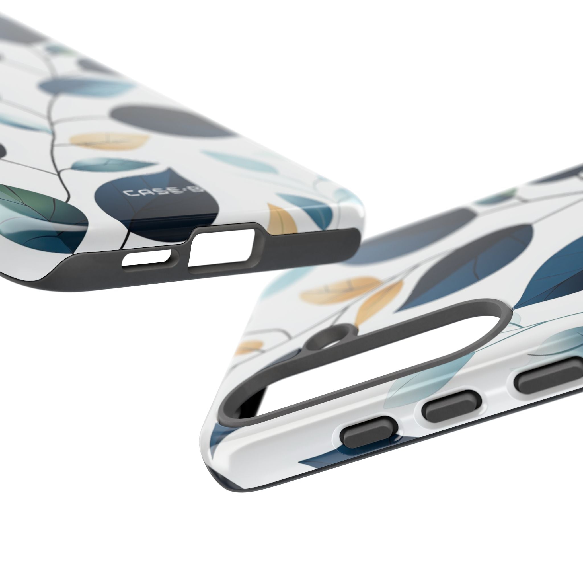 Navy Leaf Veins Samsung S25 Plus Case - Tough