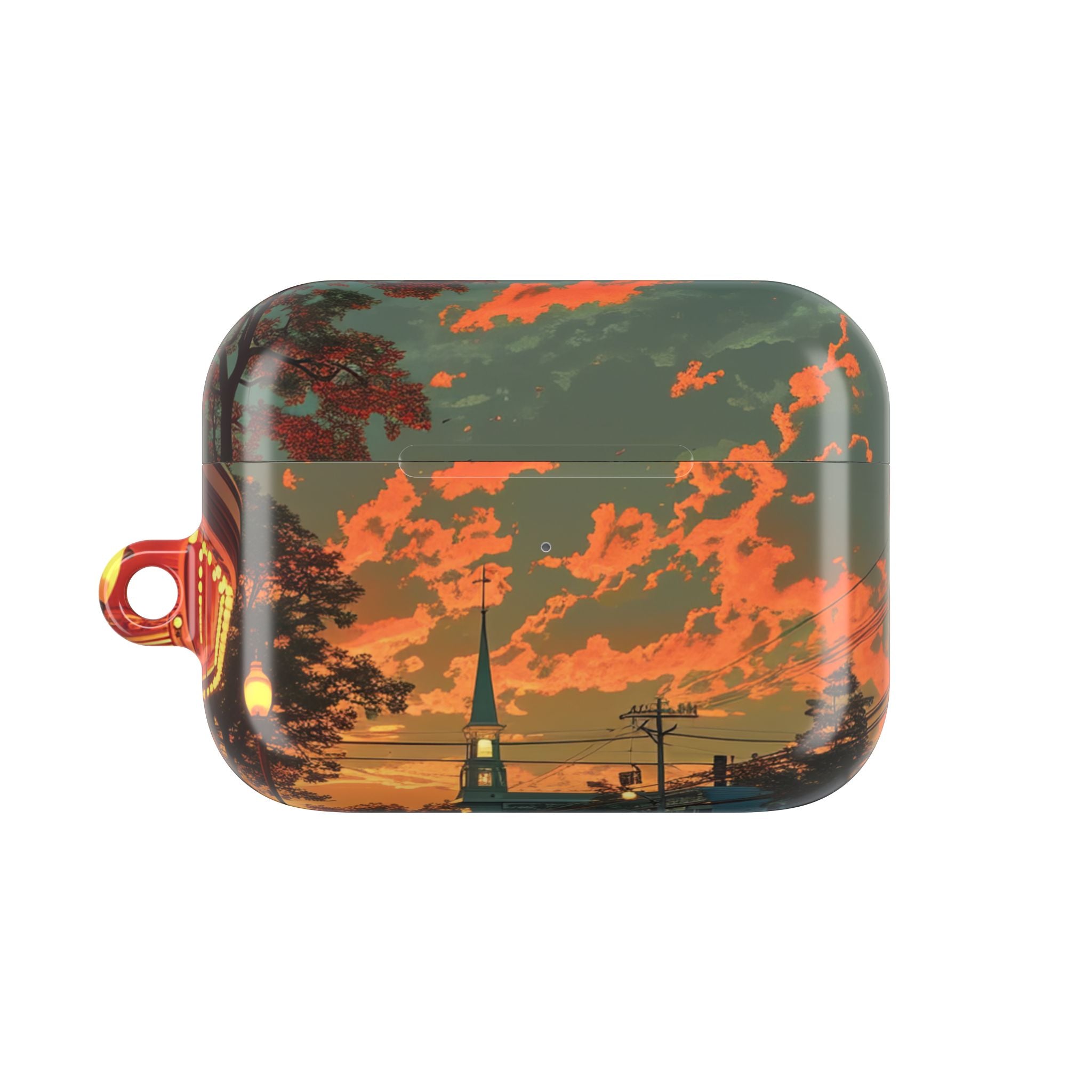 Crimson Classic Glow - AirPods Case