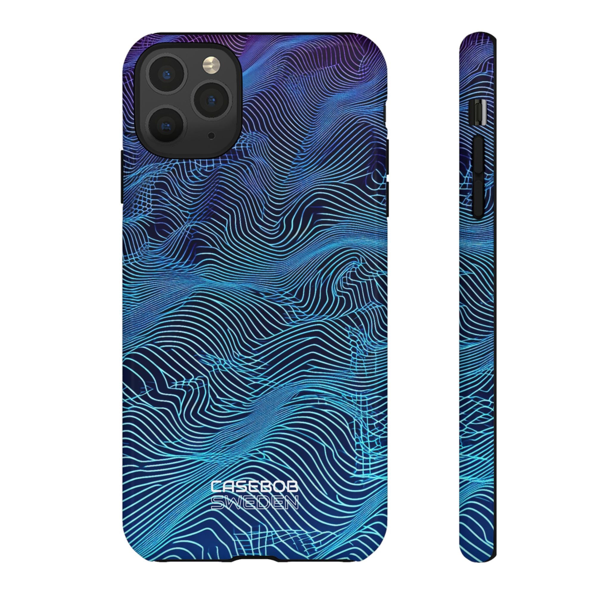 Neon Waves Flow iPhone 11 - Tough