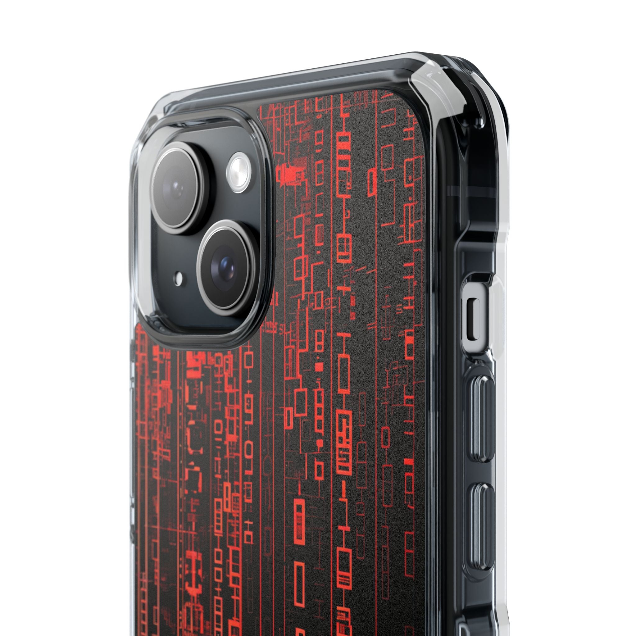 Neon Circuit Dreams iPhone 15 - Impact Clear+