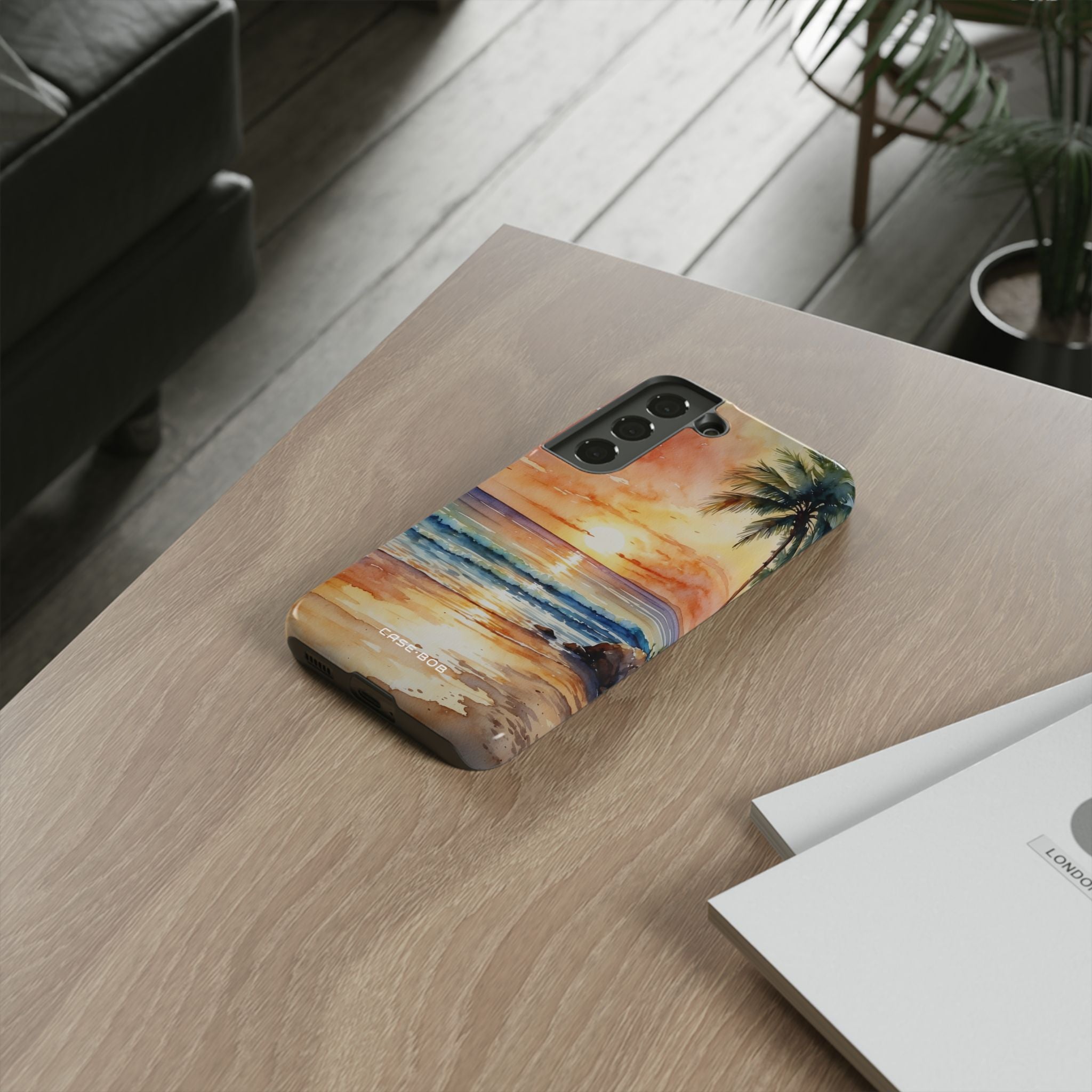 Sunset Palm Samsung S22 Case - Tough