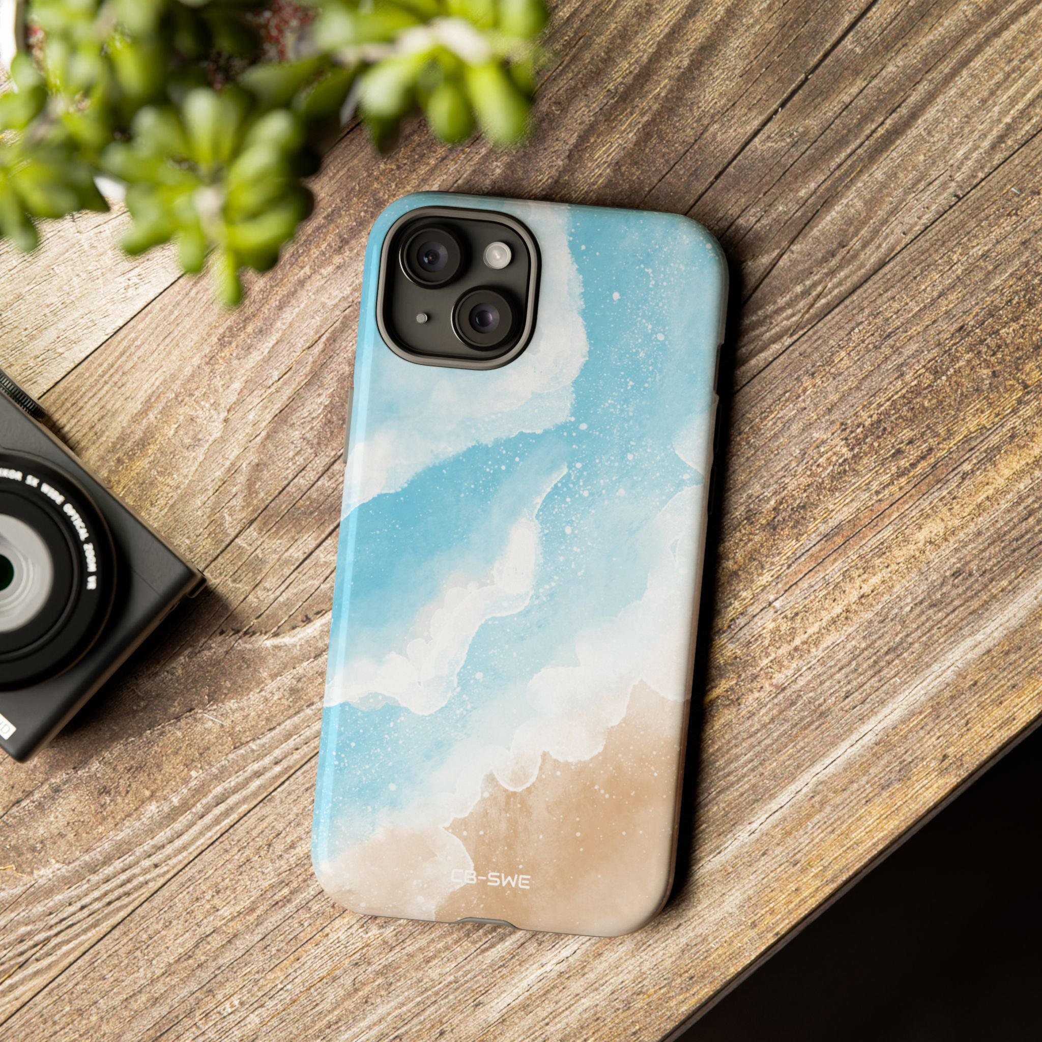Serene Coastal Whispers - iPhone Case