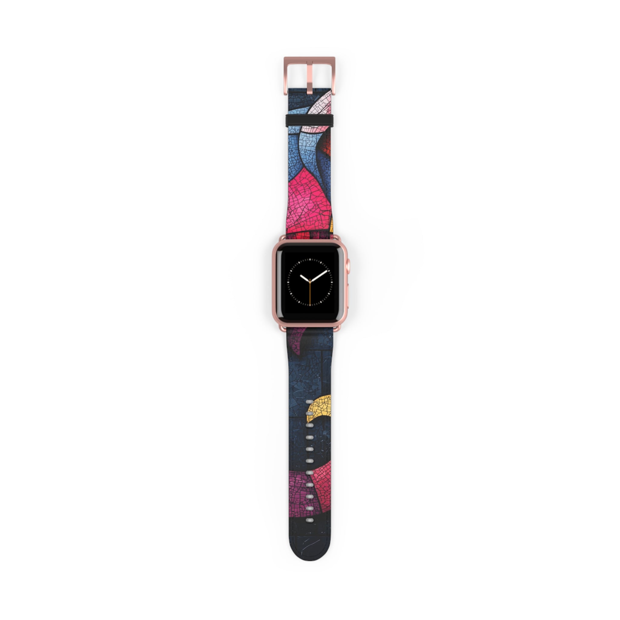 Blue Mosaic Elephant - Watch Band