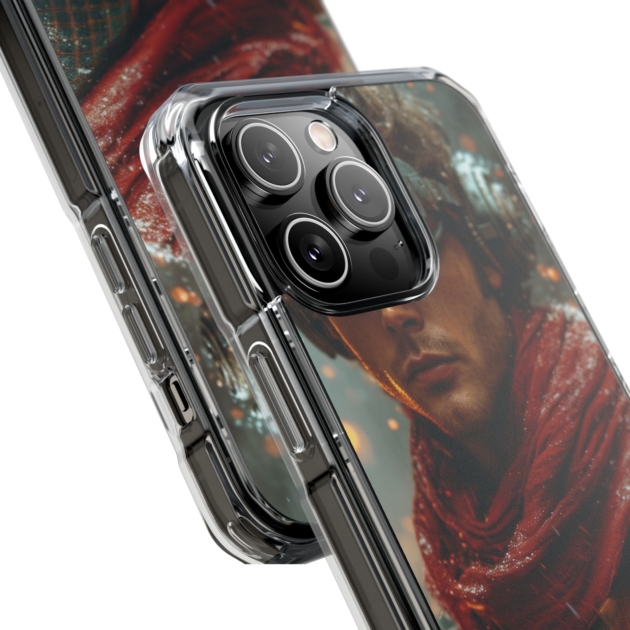 Futuristic Steampunk Explorer iPhone 14 - Impact Clear+
