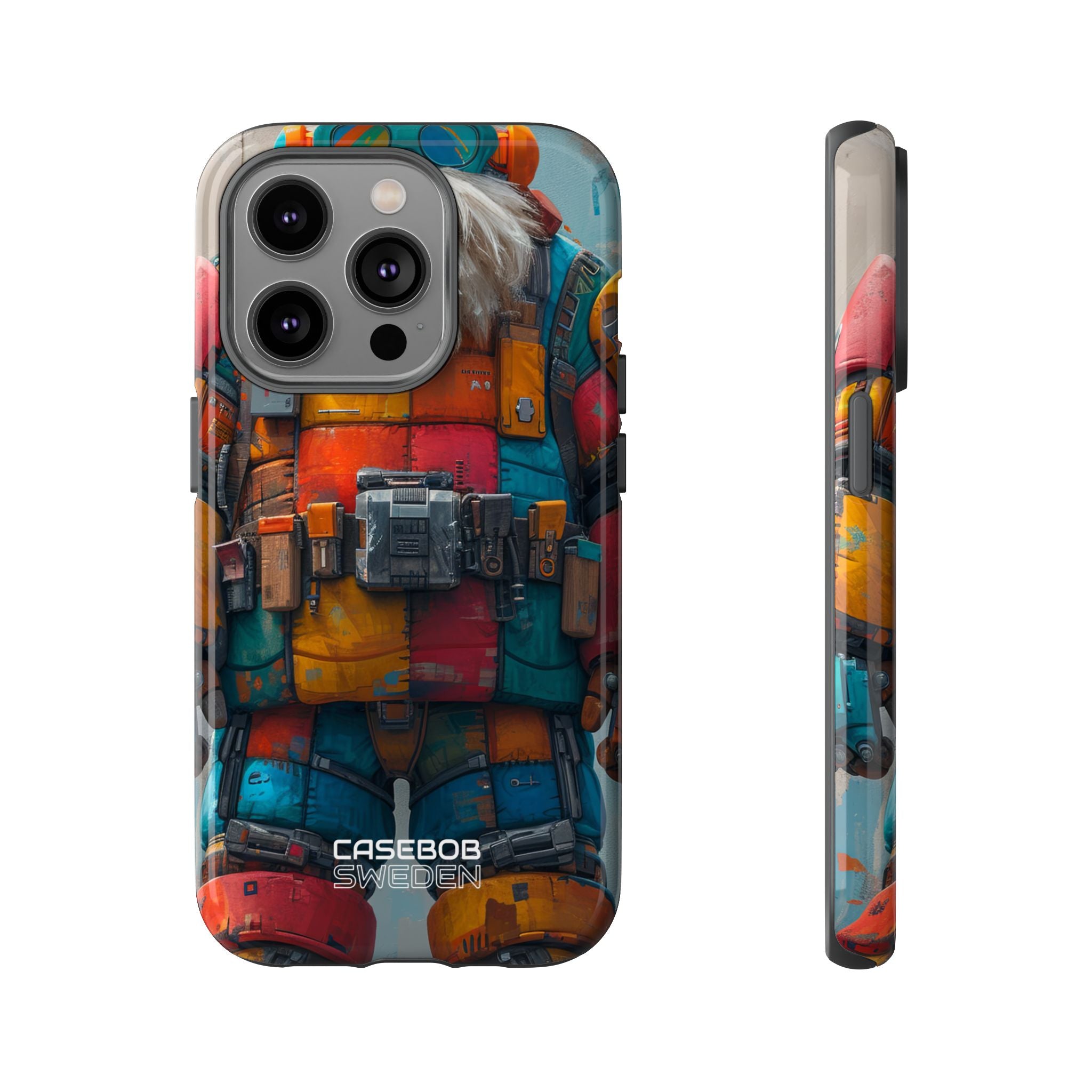 Whimsical Robot Wanderer iPhone 14 - Tough
