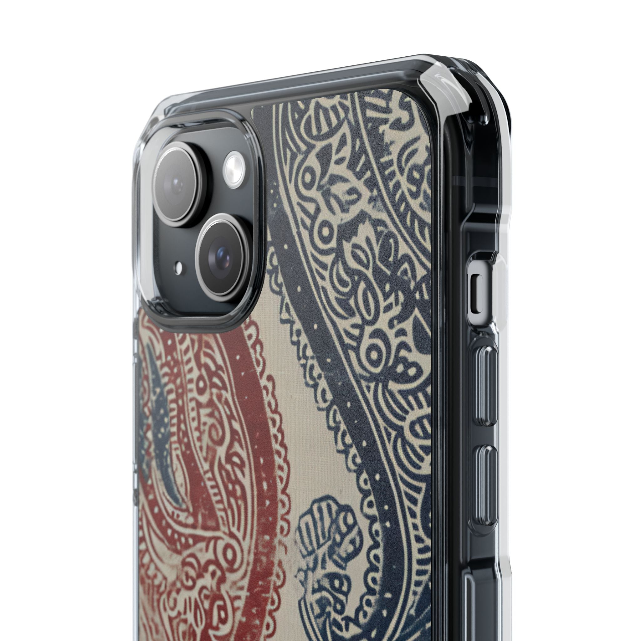 Ornate Paisley Swirl iPhone 15 - Impact Clear+
