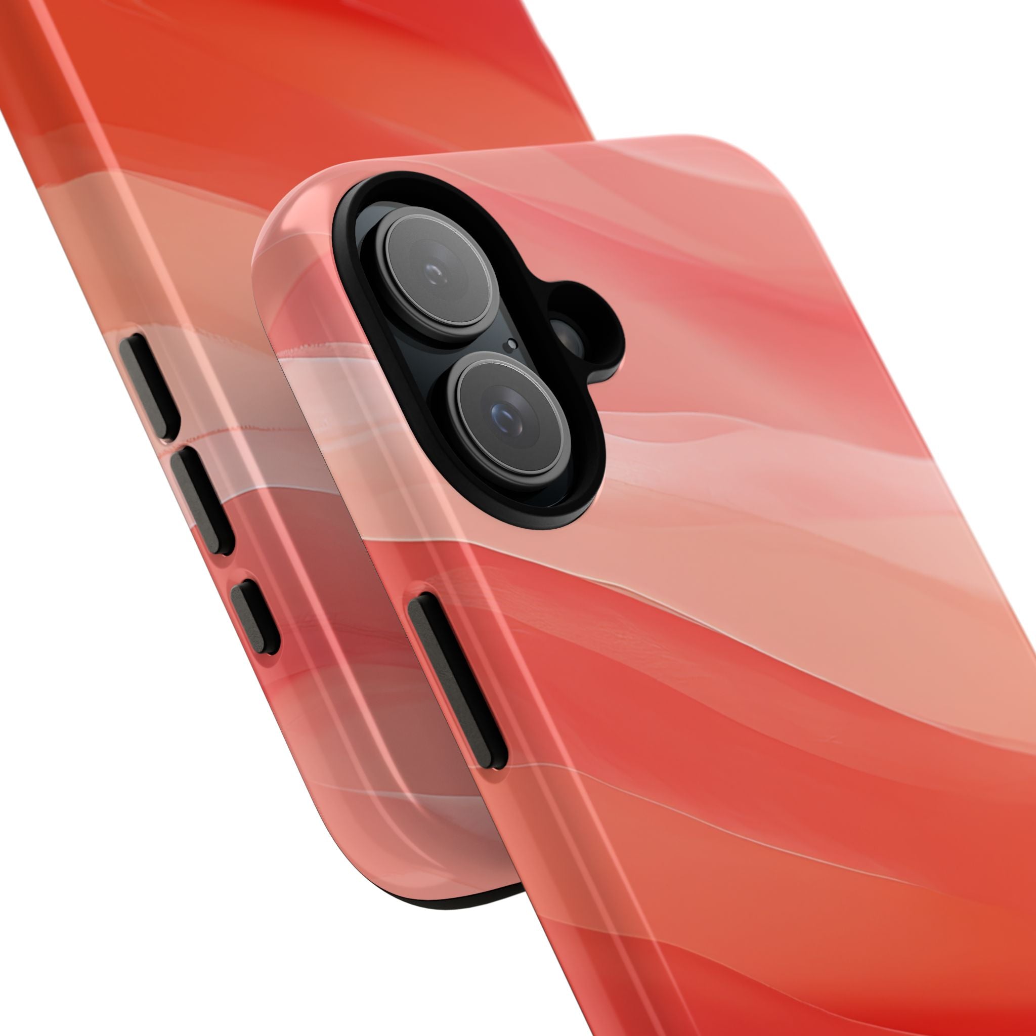 Flowing Coral Waves iPhone 16 - Tough