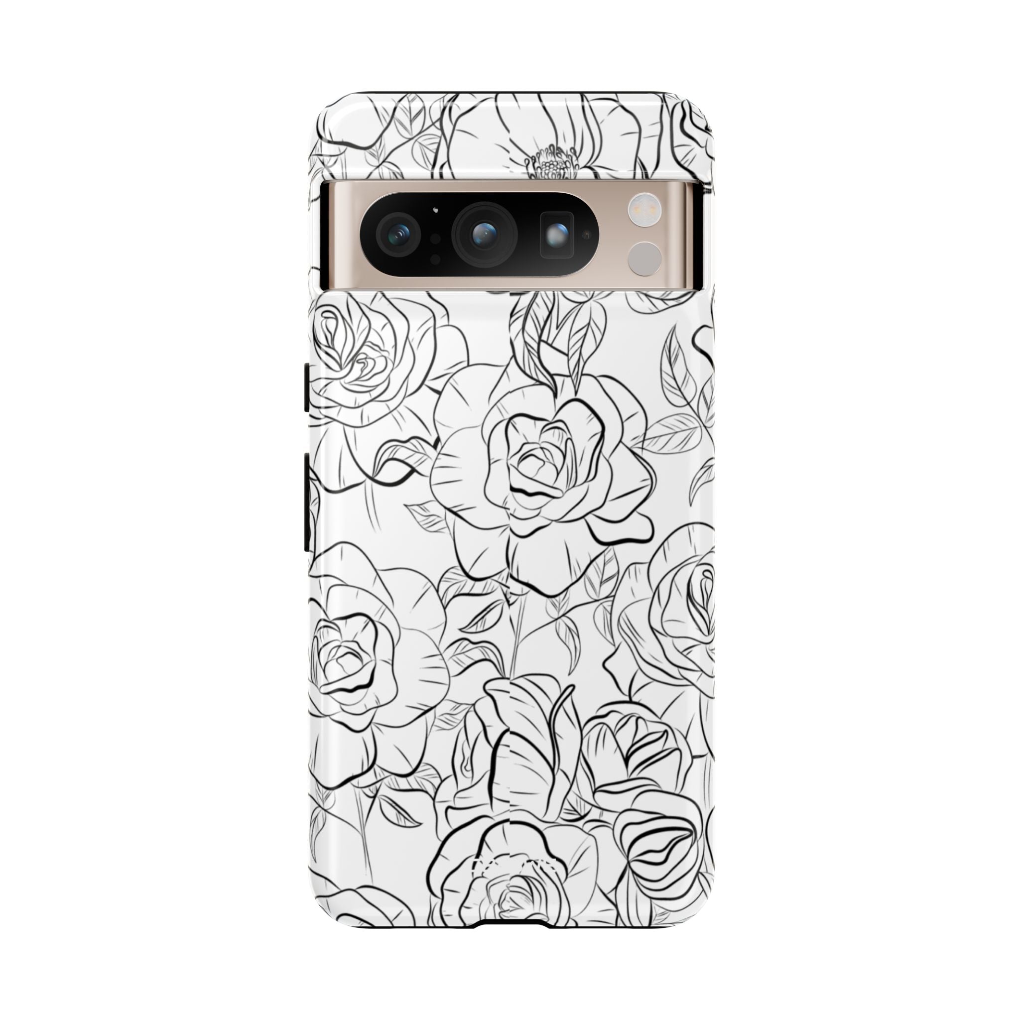 Intricate Rose Sketches - Google Pixel Case