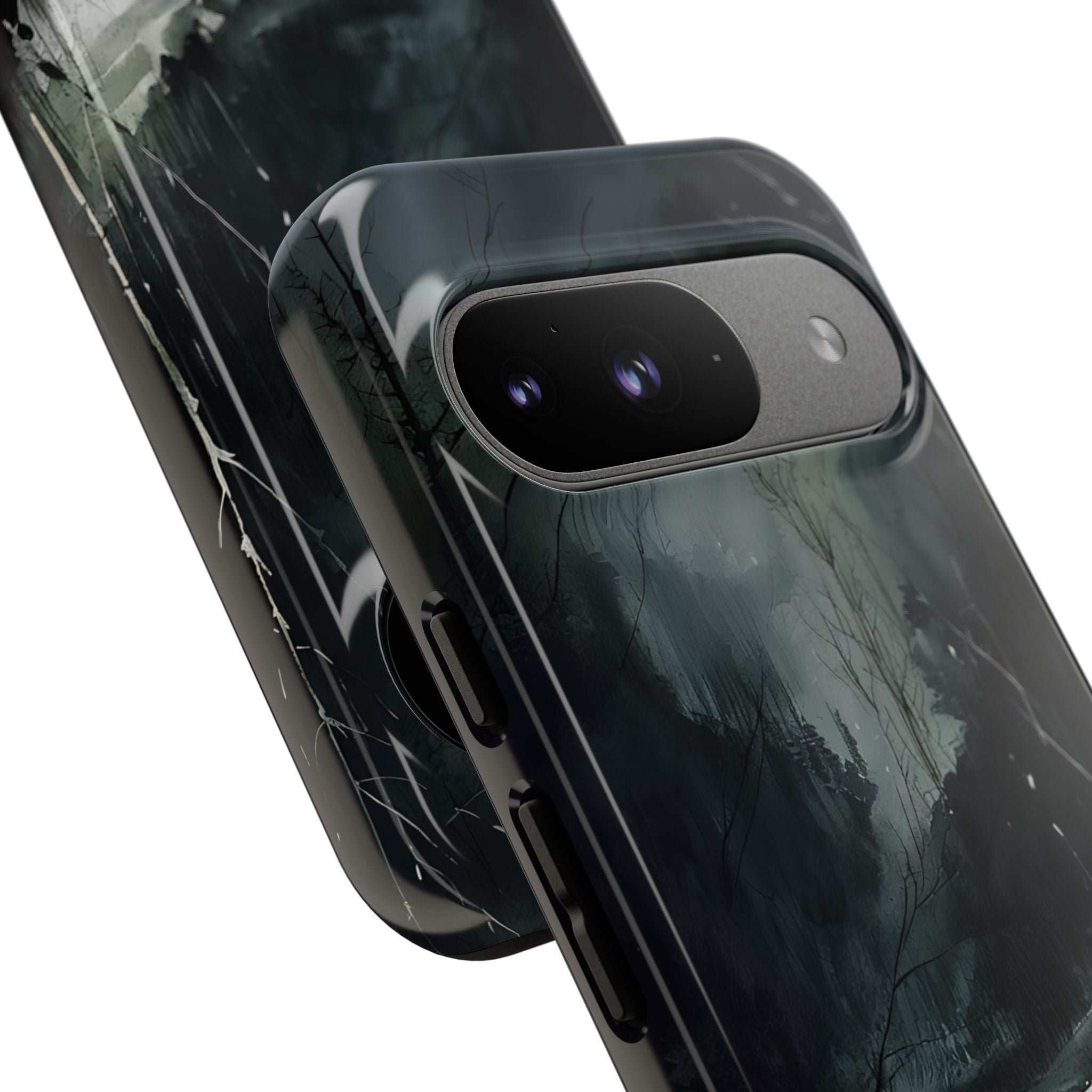 मूडी विंटर लैंडस्केप वॉटरकलर आर्ट फ़ोन कवर Google Pixel 9 - टफ
