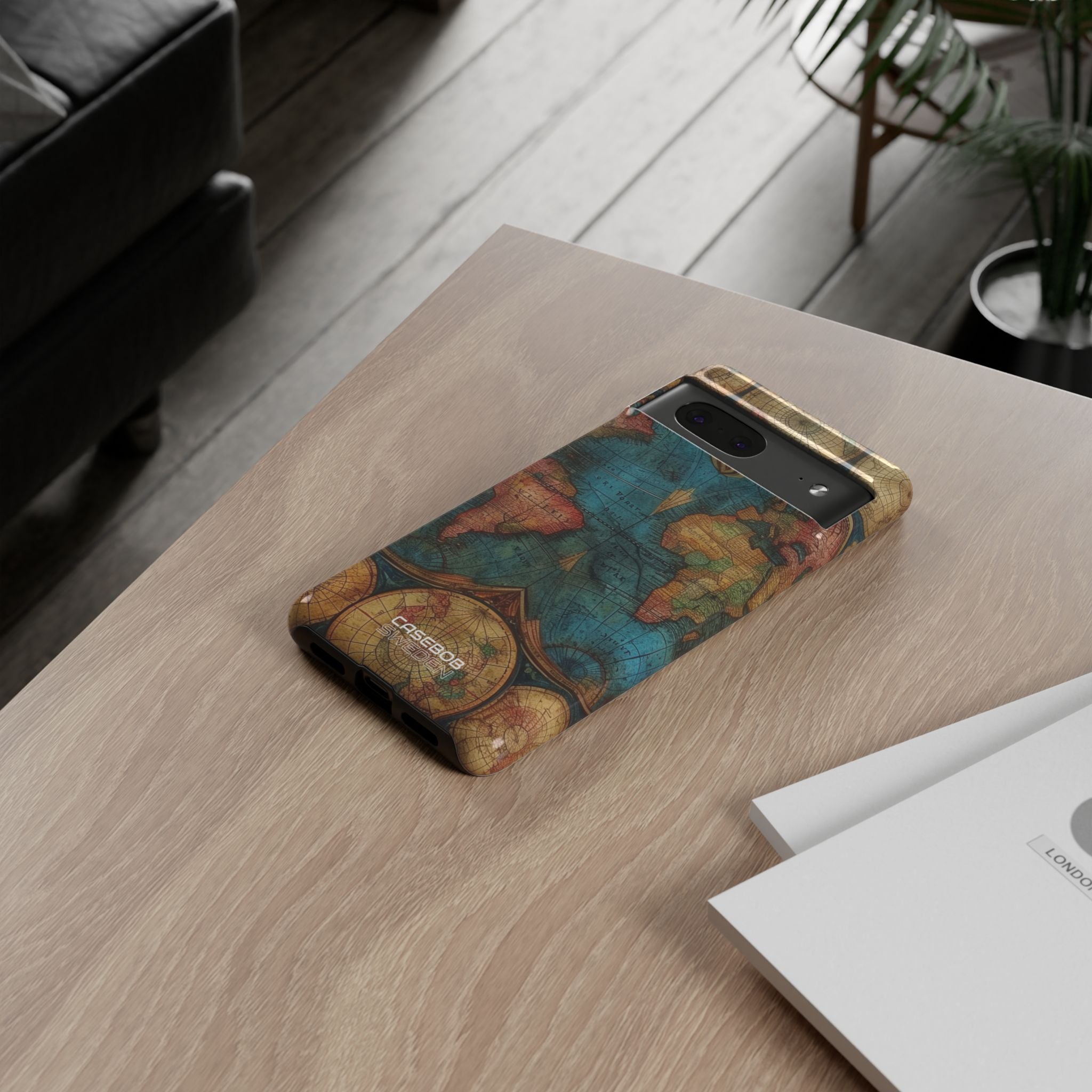 Mappa del mondo vintage Google Pixel 7 - Tough