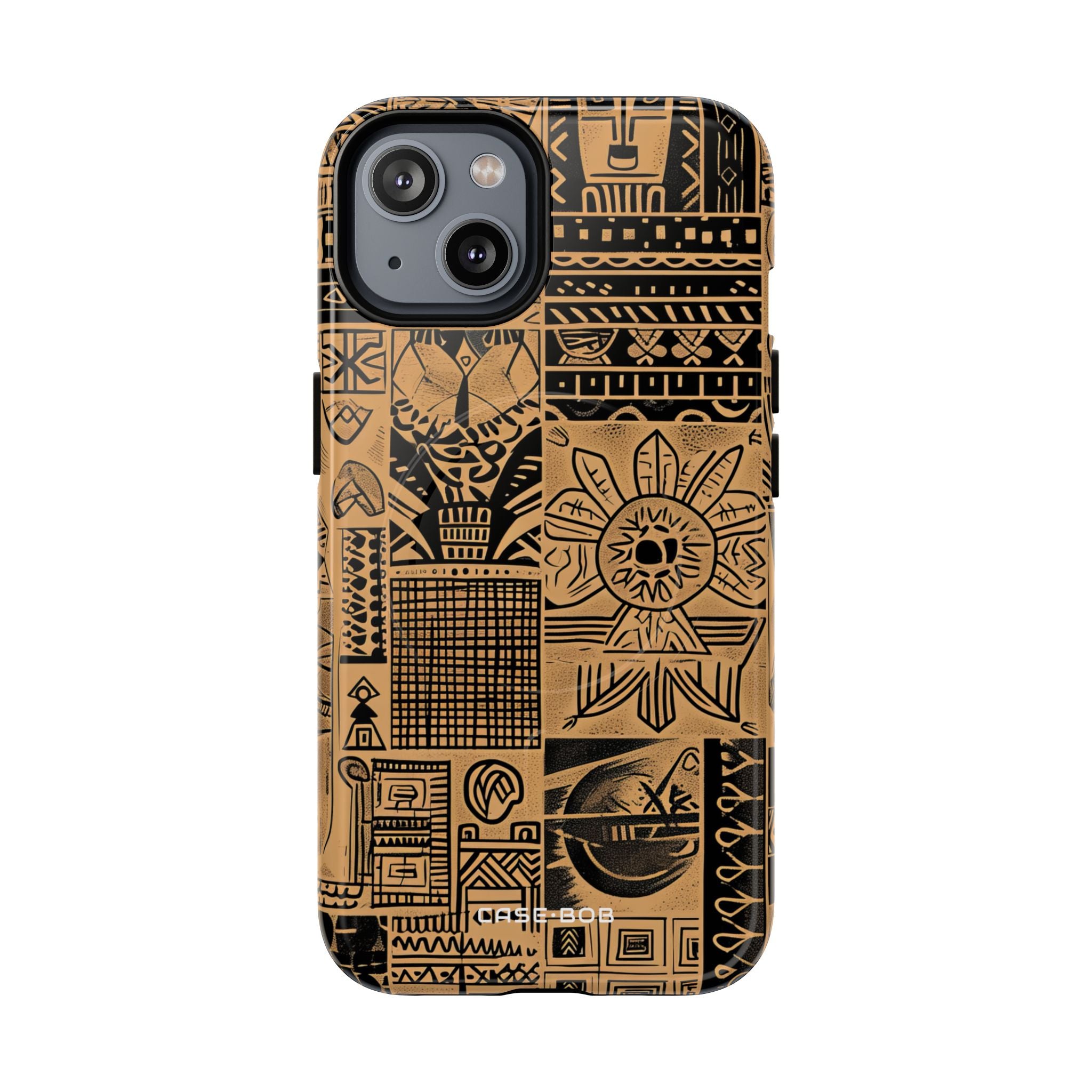Tribal Faces iPhone 14 Case - Tough+