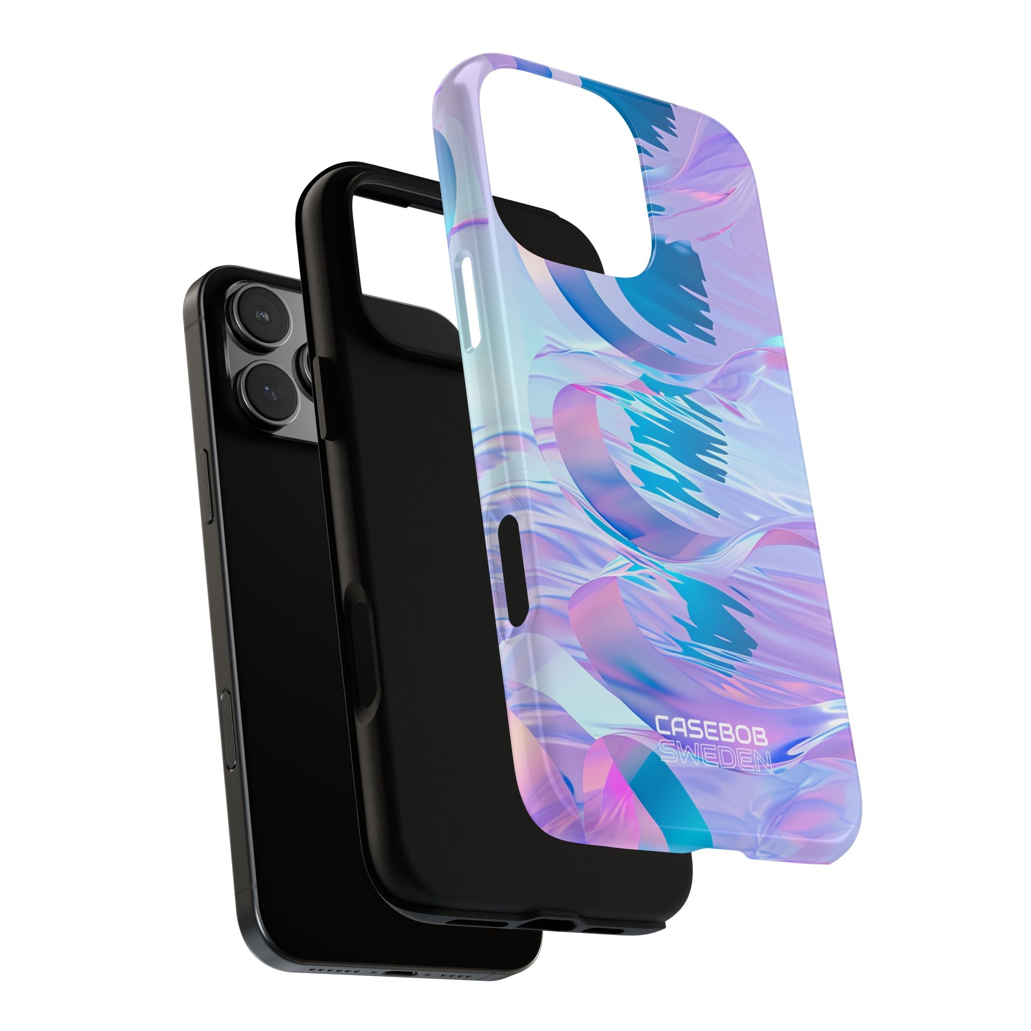Iridescent Flowing Waves iPhone 16 - Tough