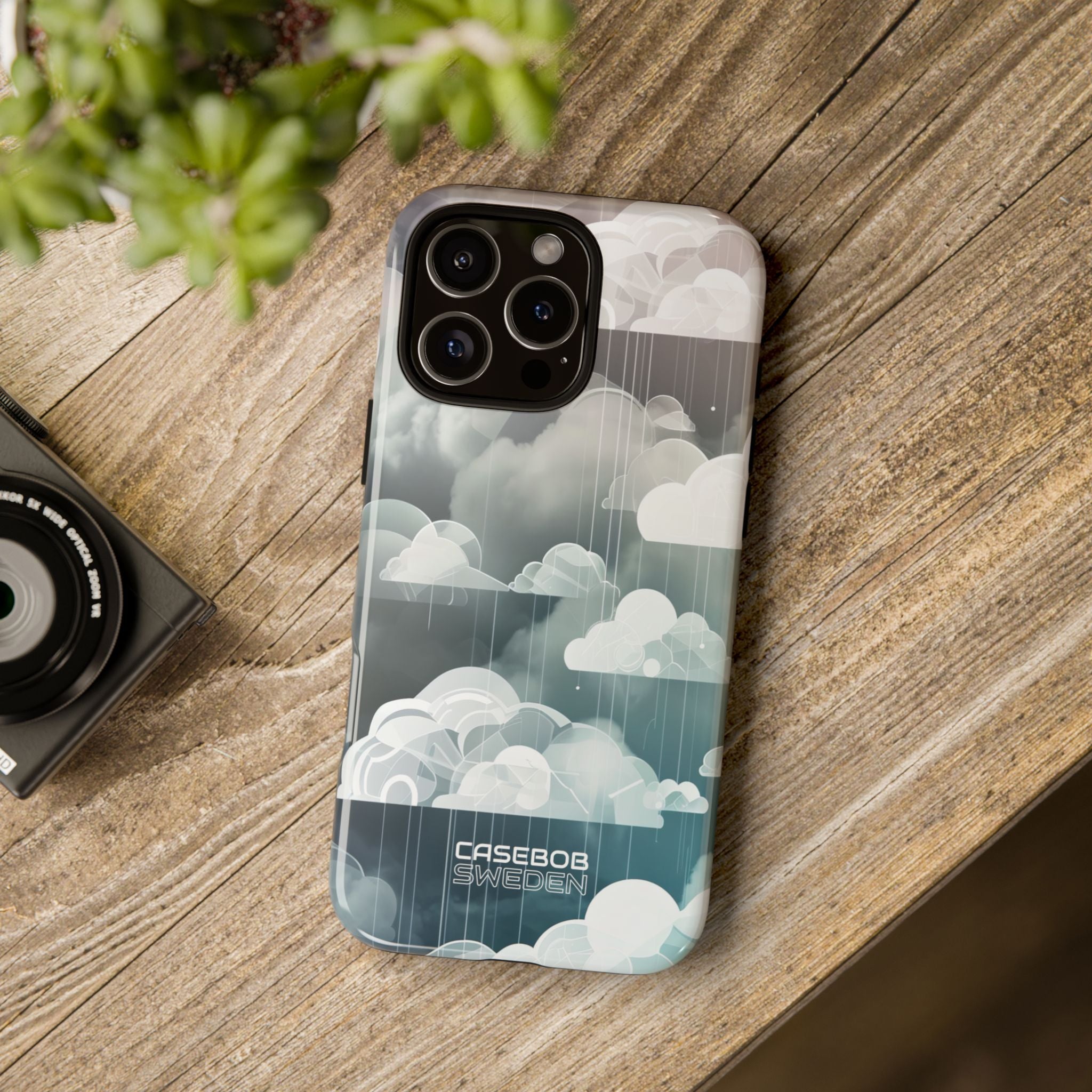 Silver Dream Clouds iPhone 16 - Tough