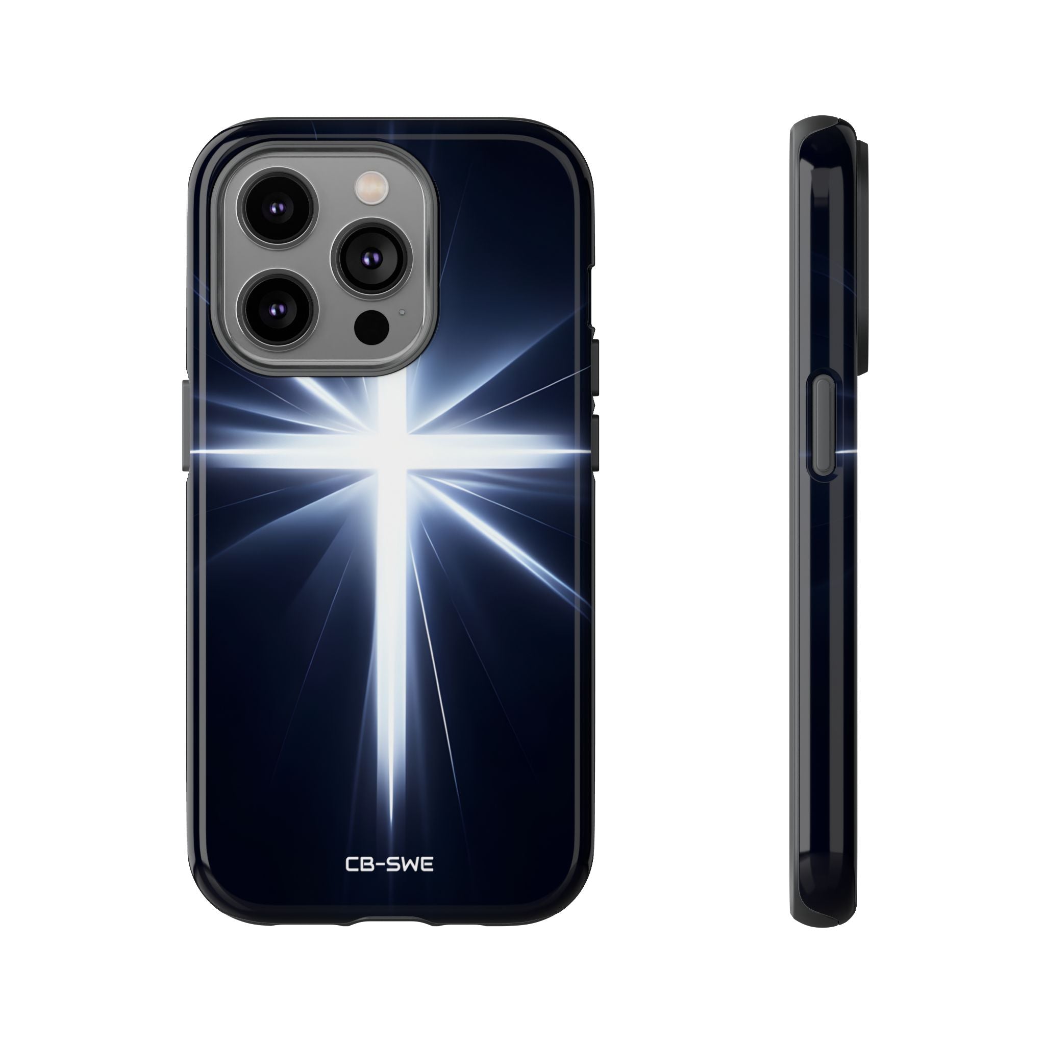 Luminous Cross Radiance - iPhone Case