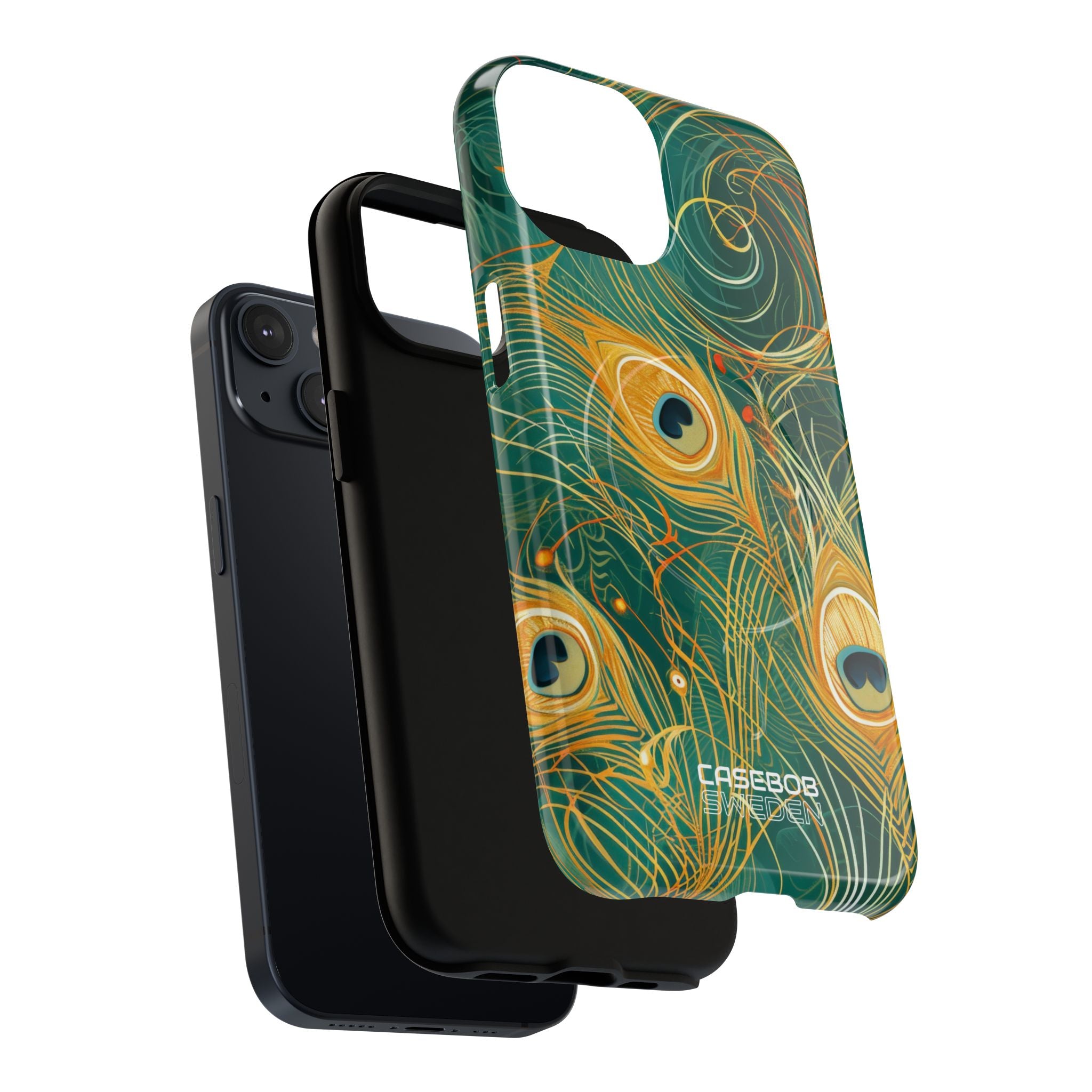 Vibrant Peacock Whirl iPhone 14 - Tough+