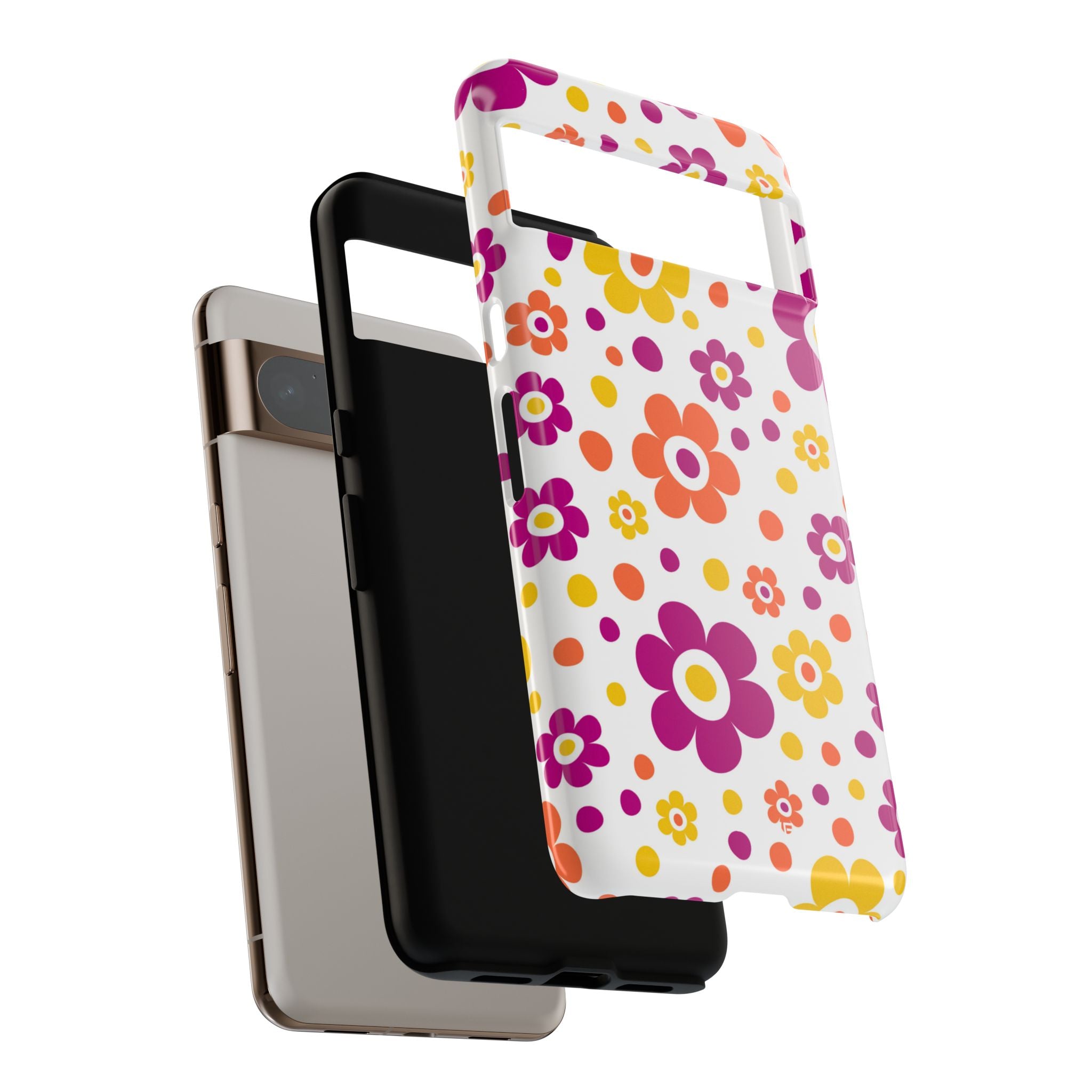 Retro Floral Playfulness - Google Pixel Case