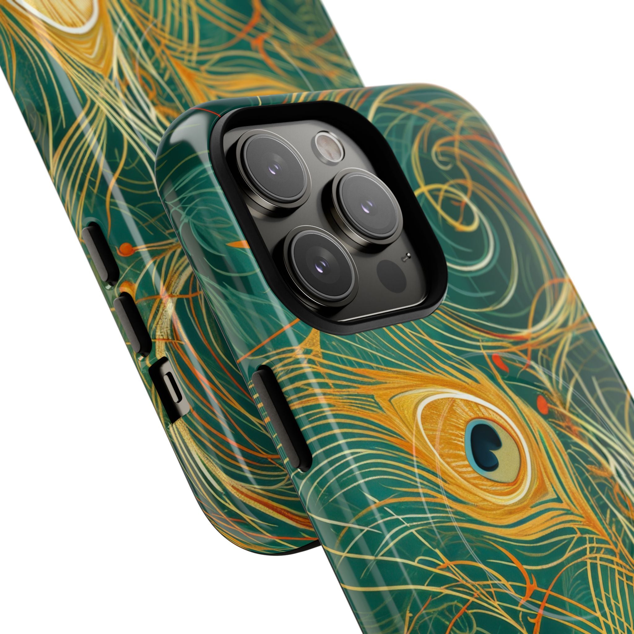 Vibrant Peacock Whirl iPhone 14 - Tough+