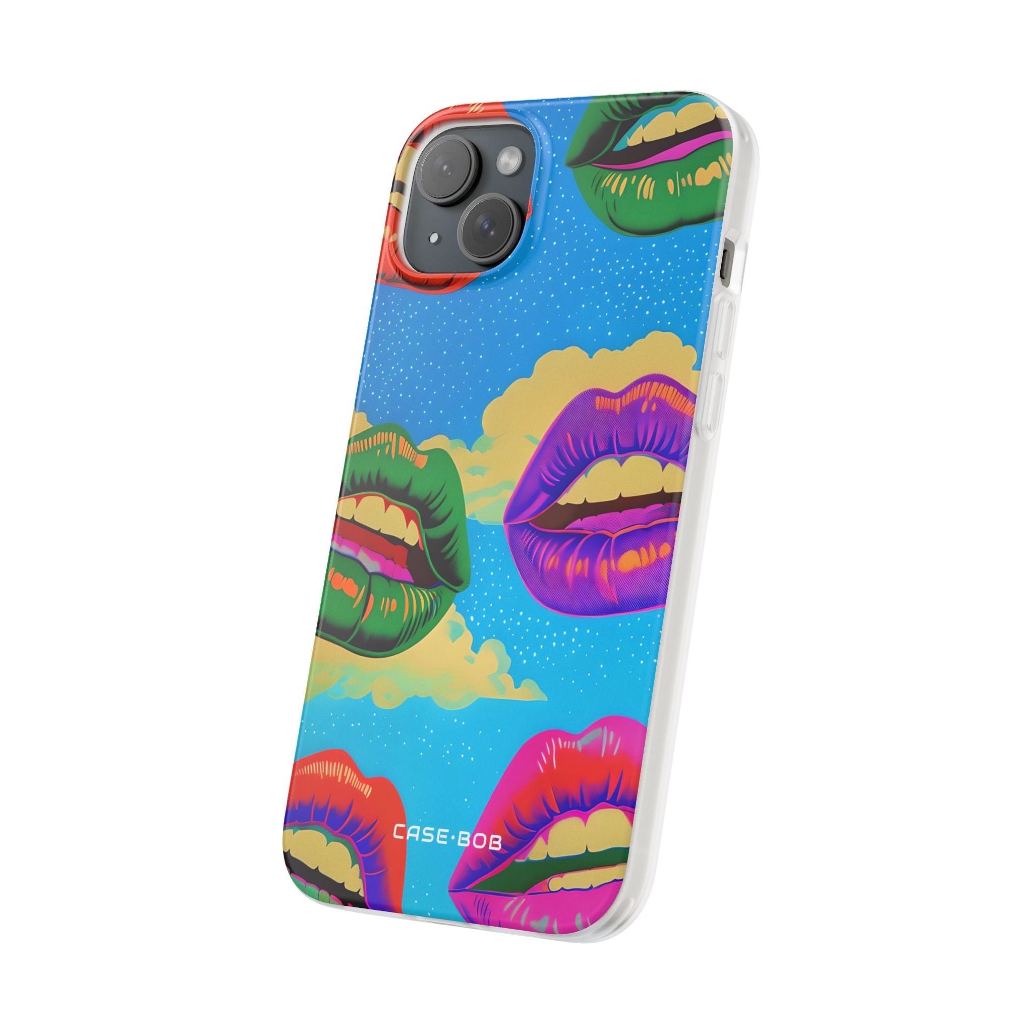 Colorful Lipscape iPhone 15 Plus Case - Soft