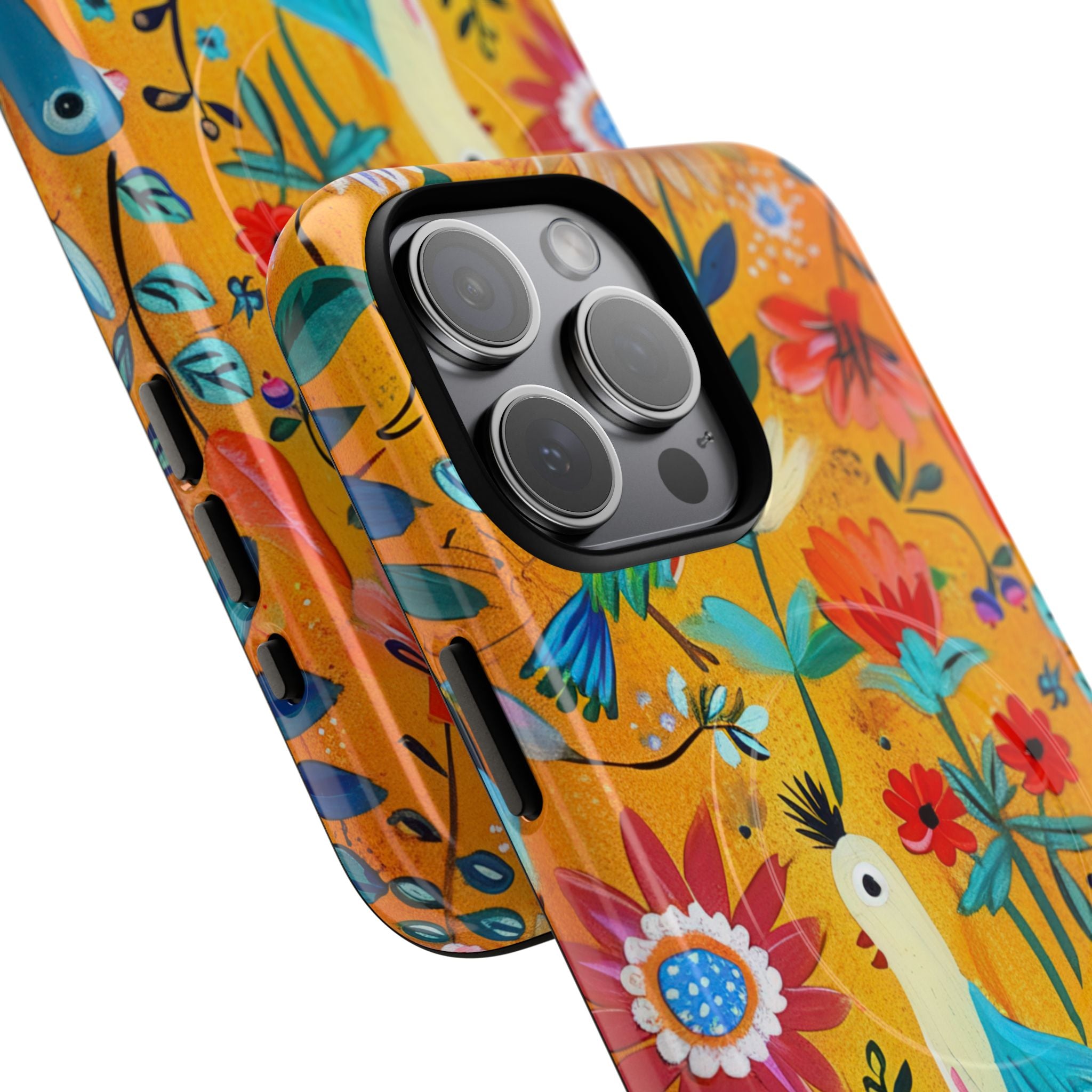 Giardino di Uccelli Fantasiosi iPhone 15 - Tough+