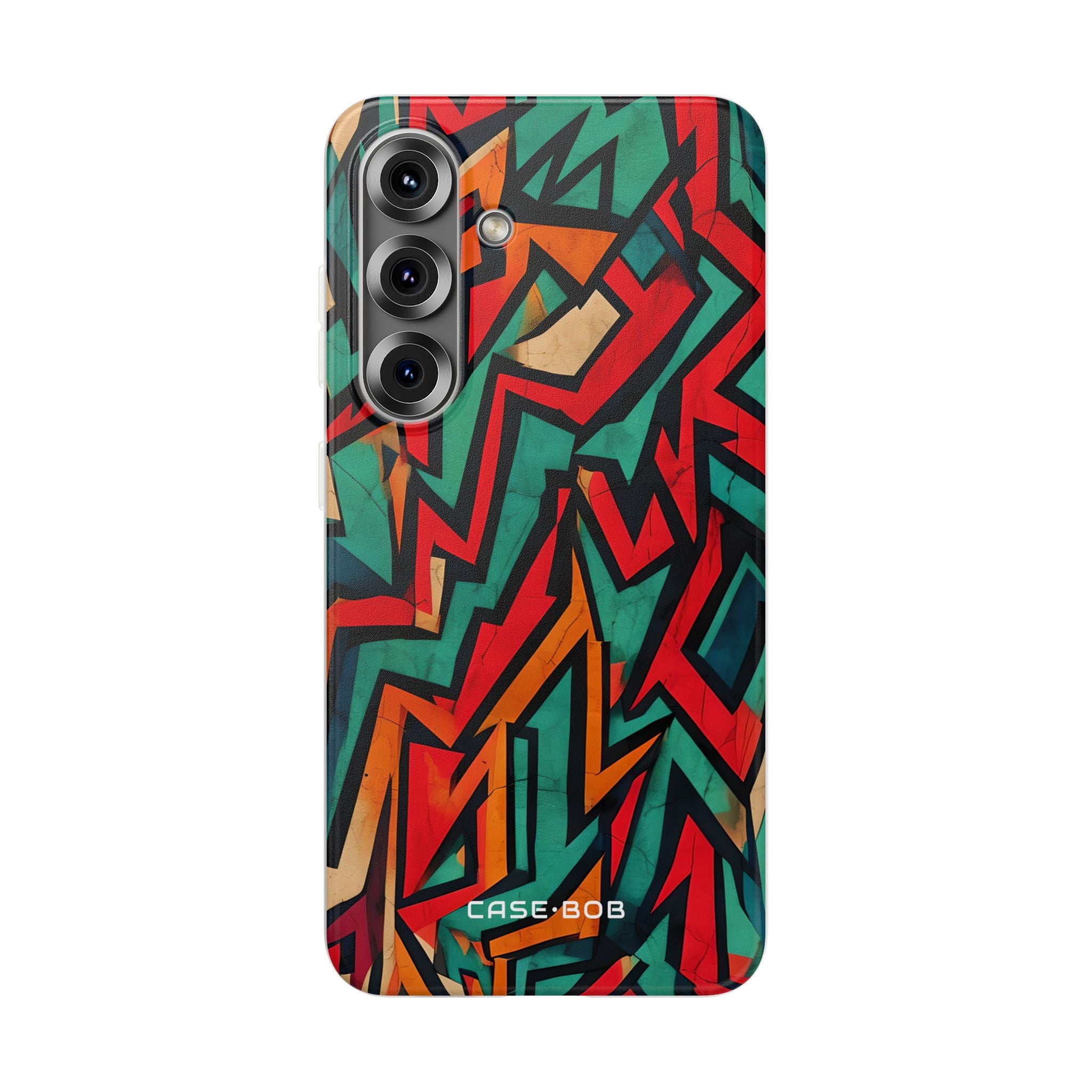 Crimson Zigzag Samsung S25 Plus Case - Soft