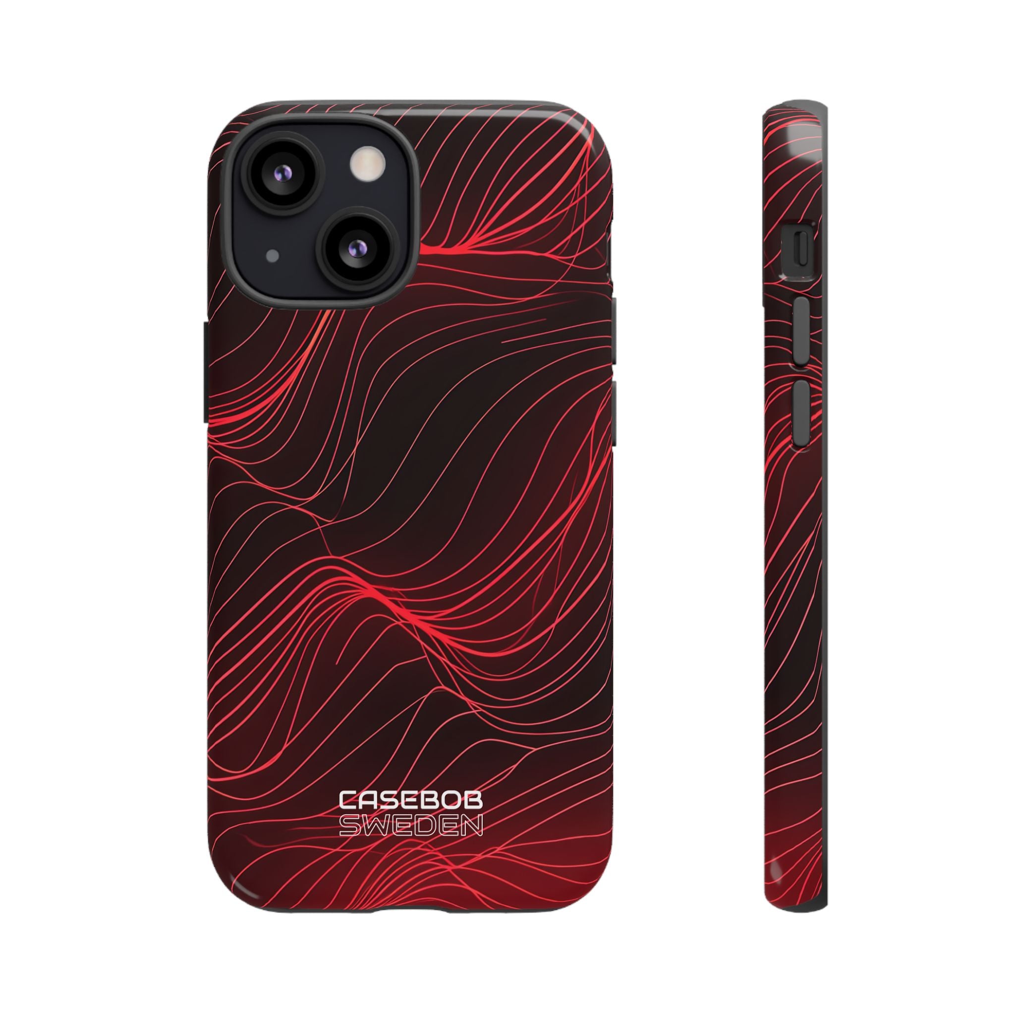Crimson Waveform Flow iPhone 13 - Tough