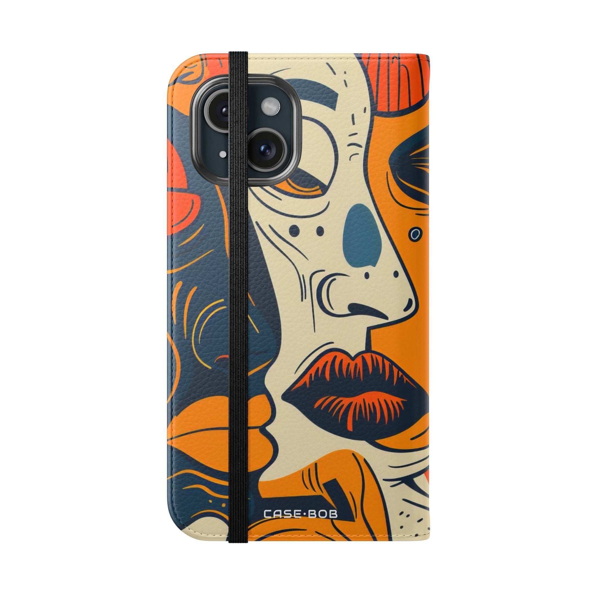 Overlapping Faces - iPhone 15 Case - Wallet