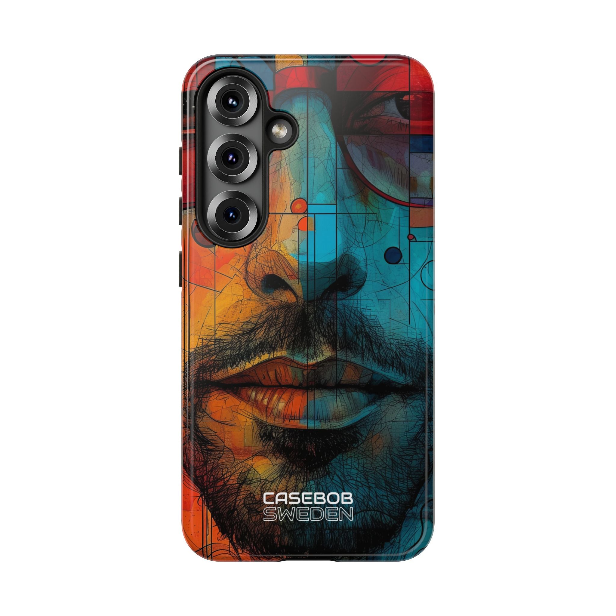 Cubistische Brillen Gezicht Samsung S25 - Tough