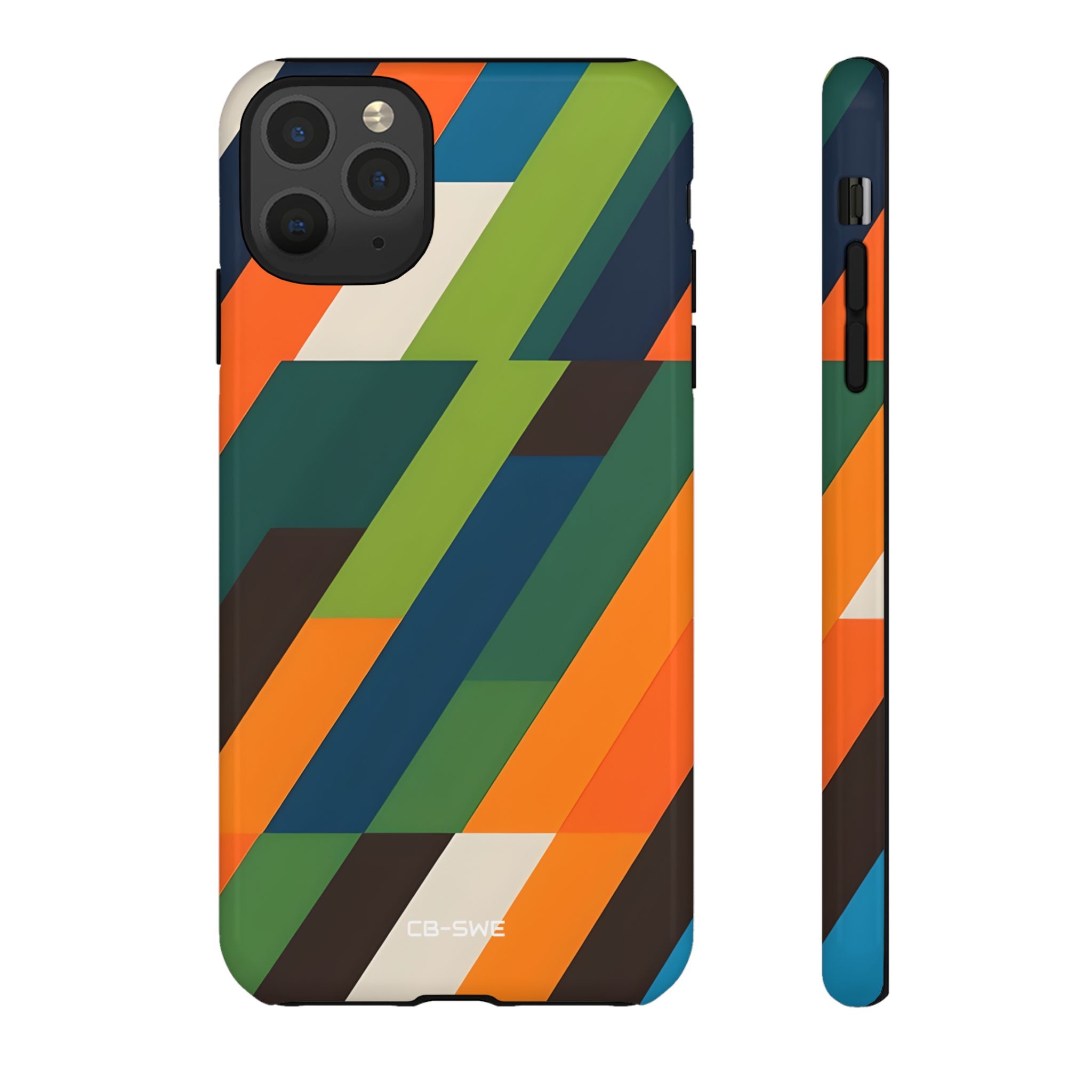 Geometric Color Intersection - iPhone Case