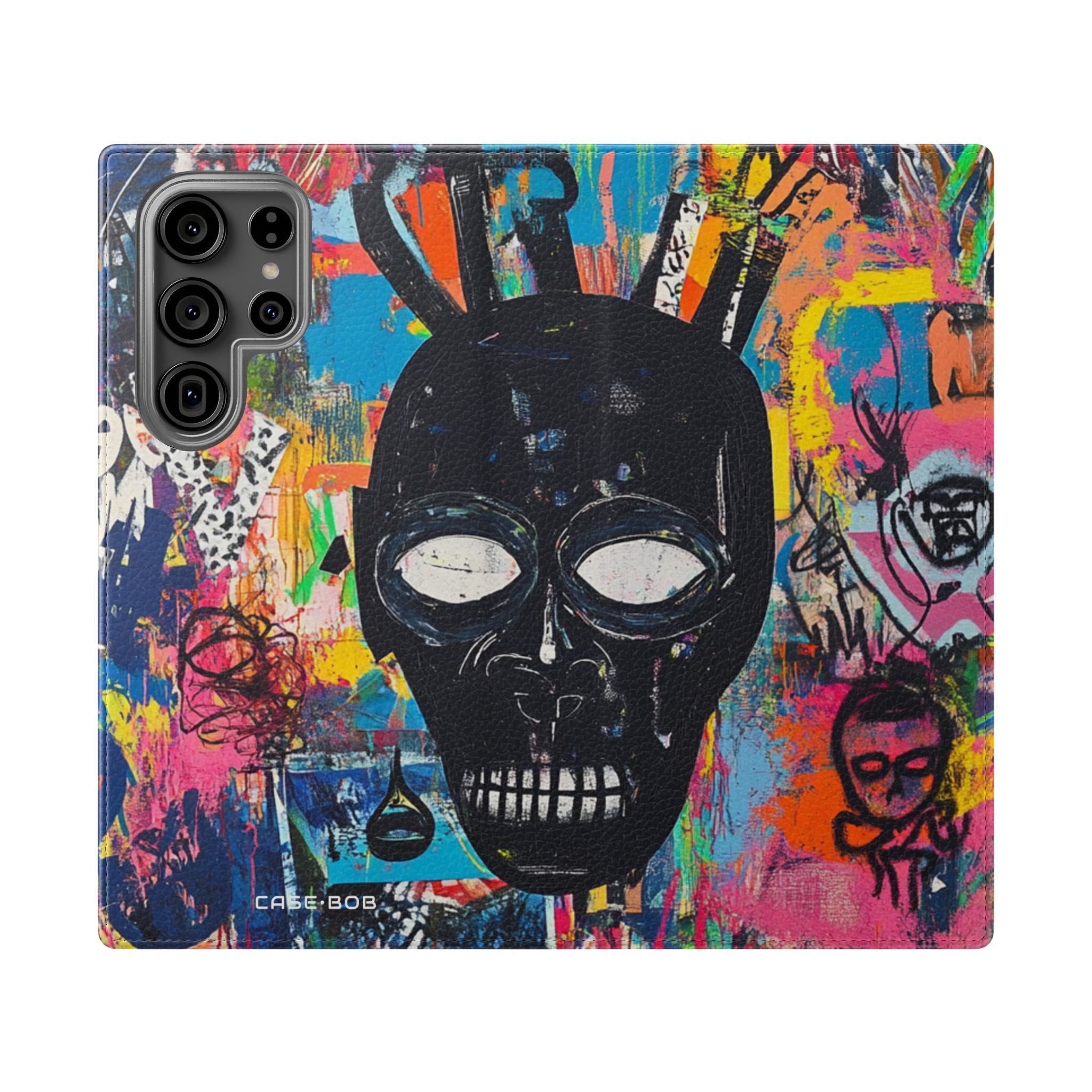 Neon Skull Burst - Samsung S23 Ultra Case - Wallet