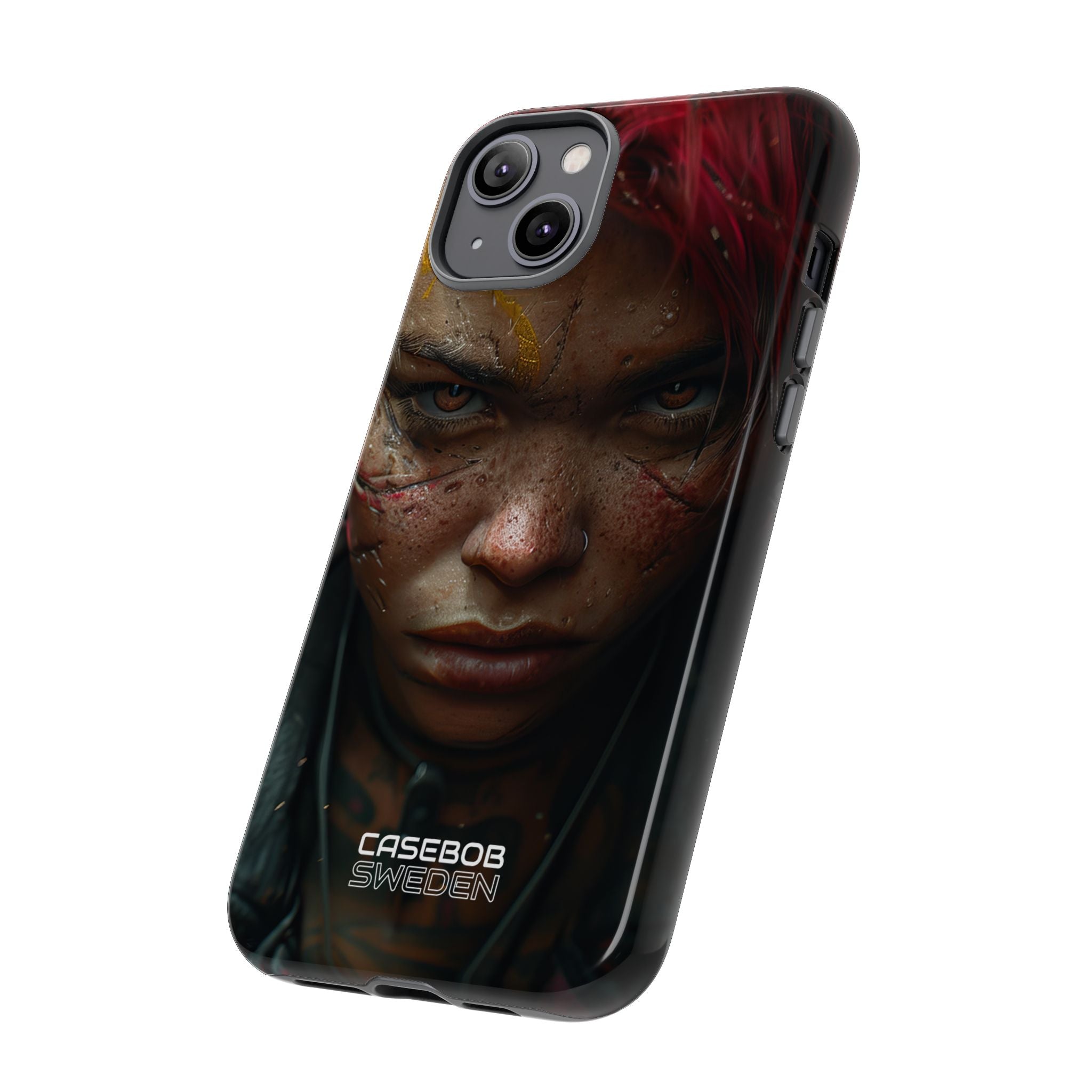 Cyberpunk Rebel Portrait iPhone 14 - Tough