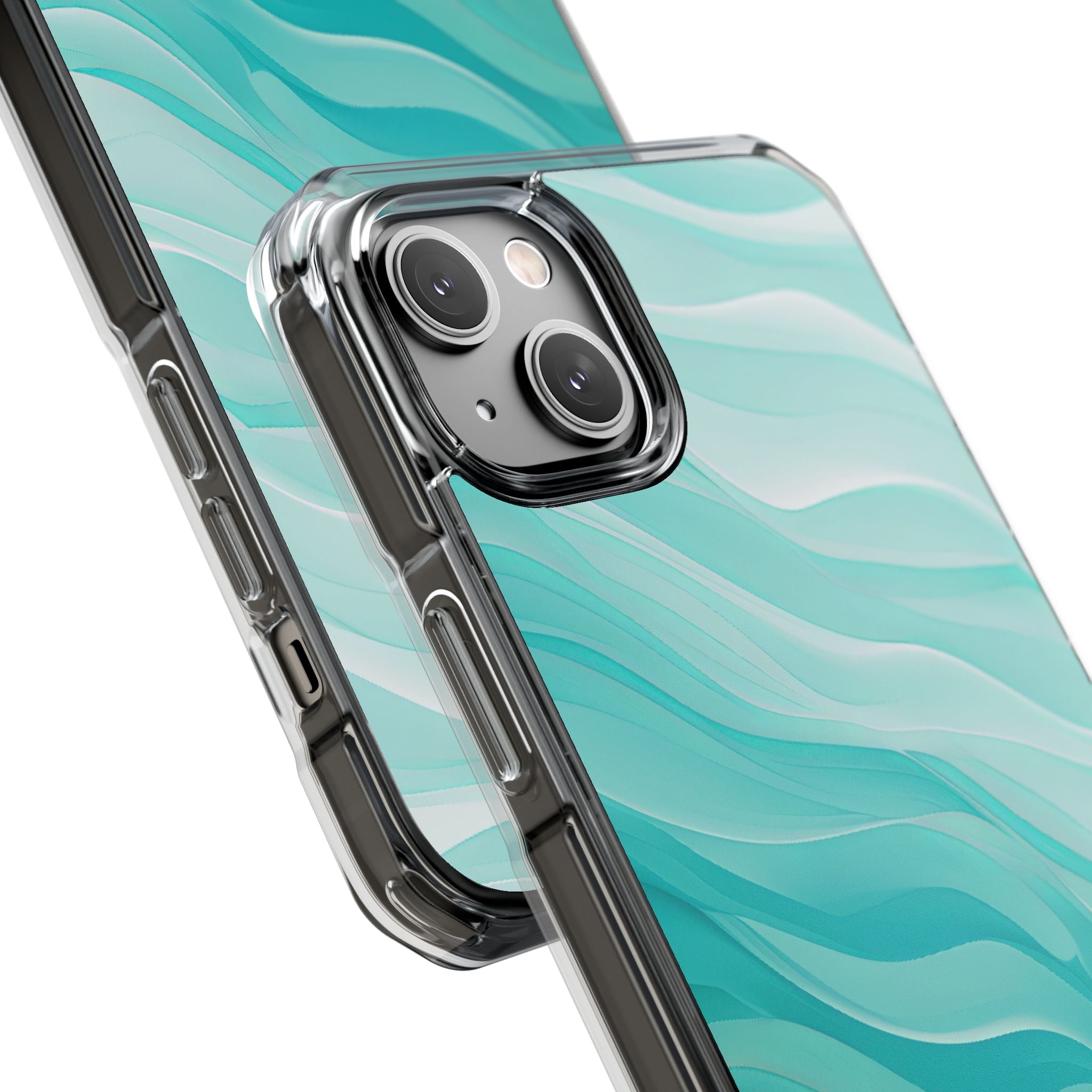 Soothing Aqua Waves iPhone 14 - Impact Clear+